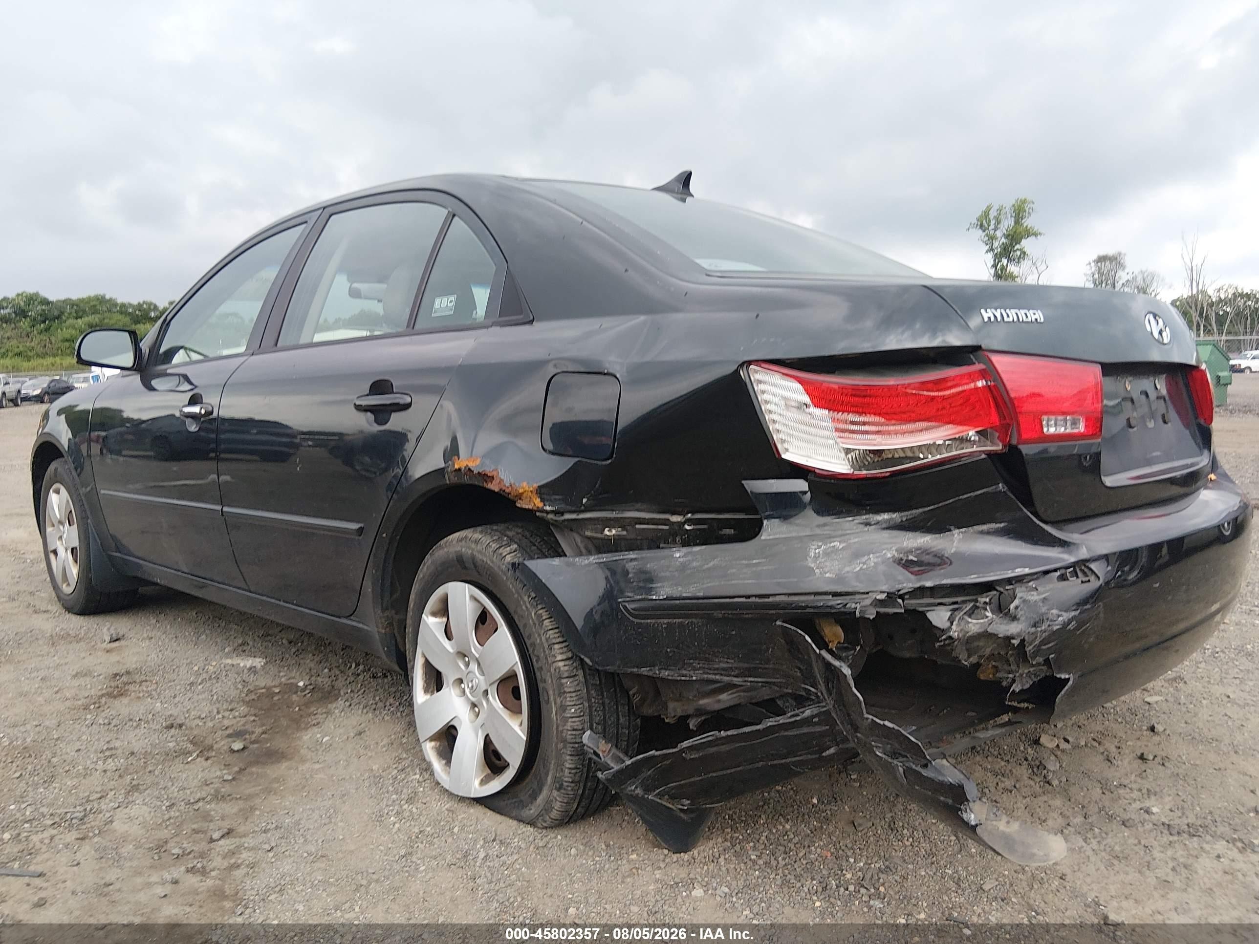 2010 Hyundai Sonata Gls Black vin: 5NPET4AC3AH623629