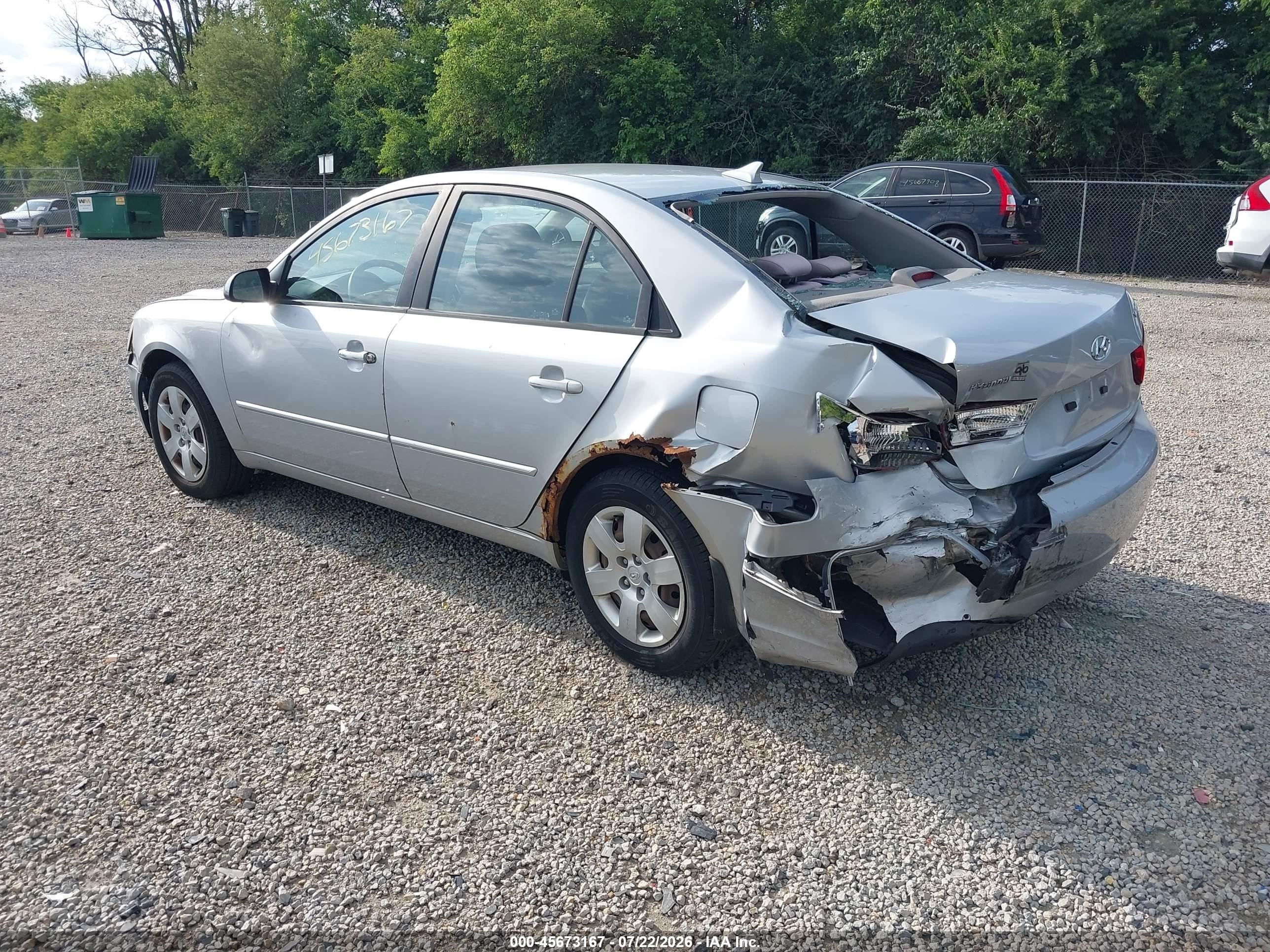 2010 Hyundai Sonata Gls Gray vin: 5NPET4AC3AH645503
