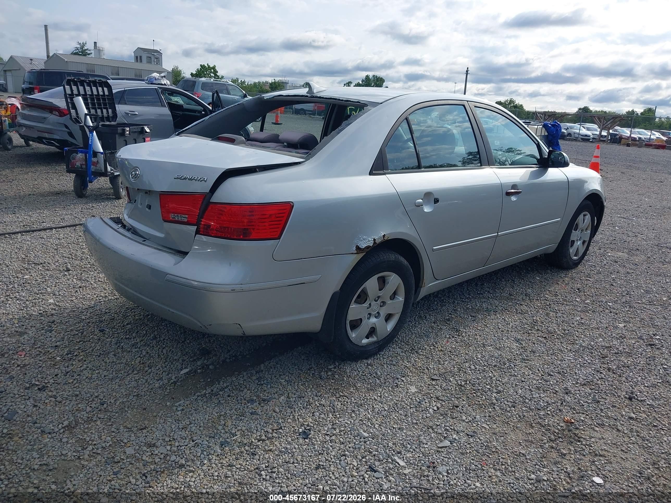 2010 Hyundai Sonata Gls Gray vin: 5NPET4AC3AH645503