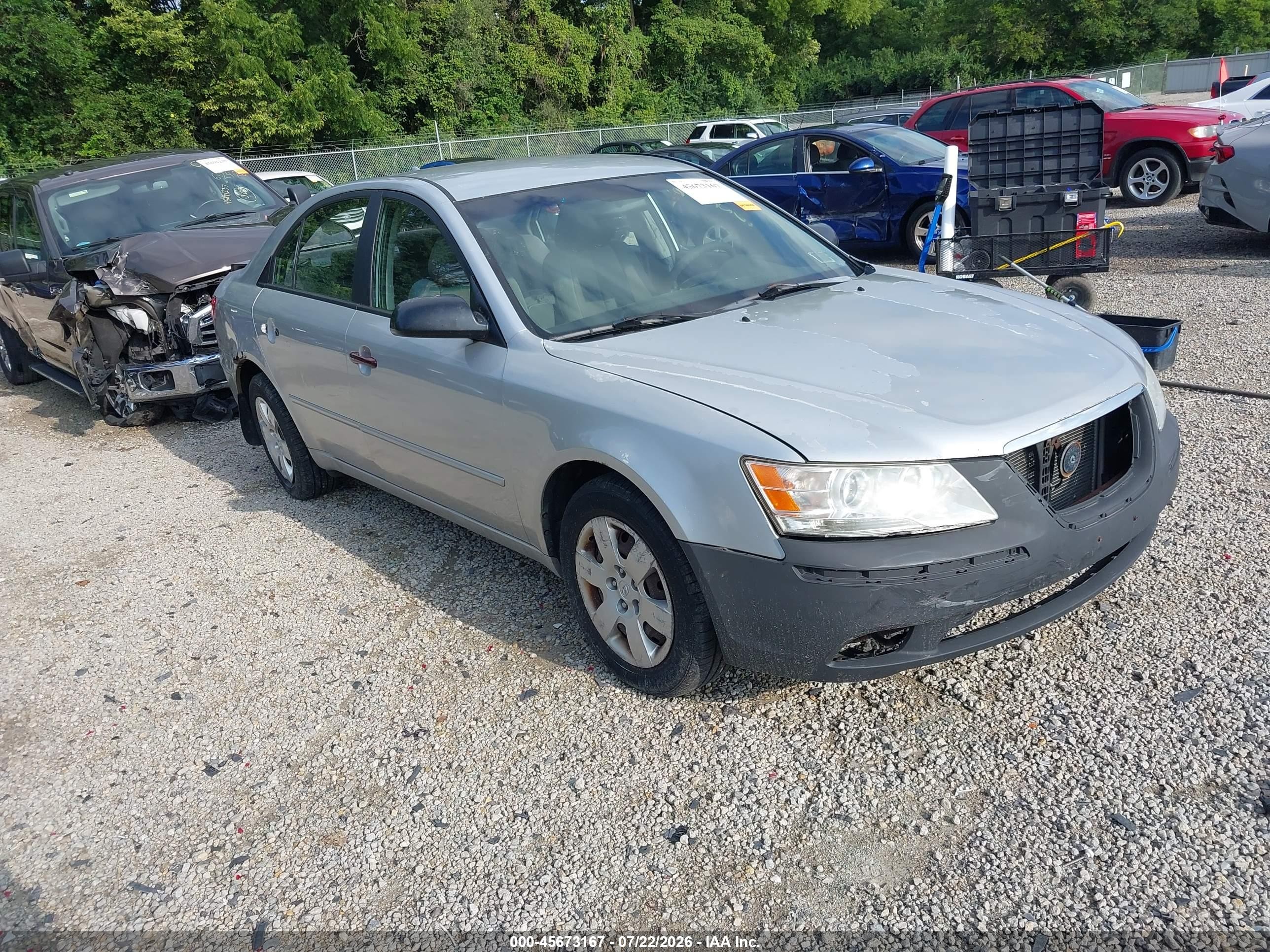 2010 Hyundai Sonata Gls Gray vin: 5NPET4AC3AH645503