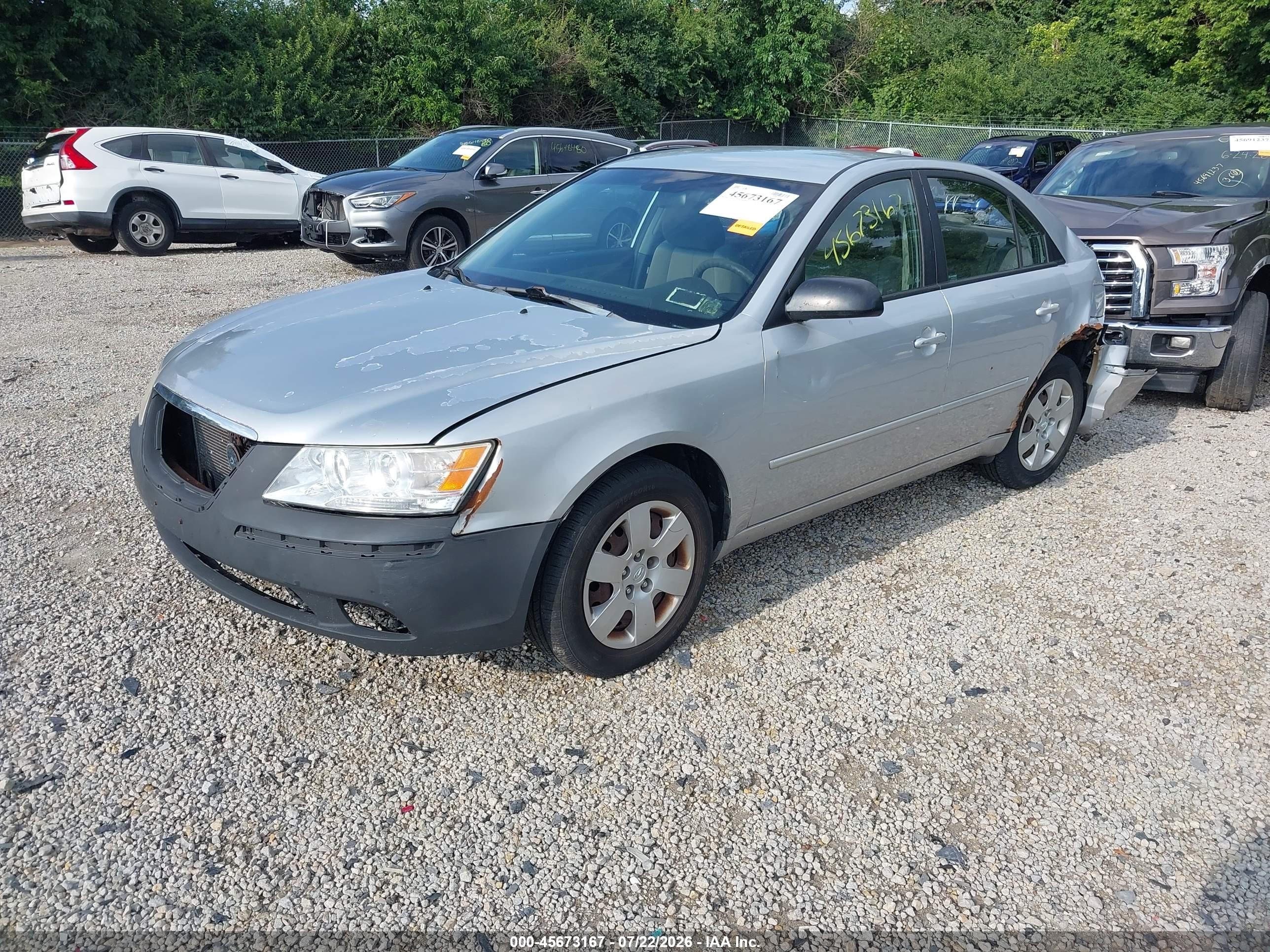 2010 Hyundai Sonata Gls Gray vin: 5NPET4AC3AH645503