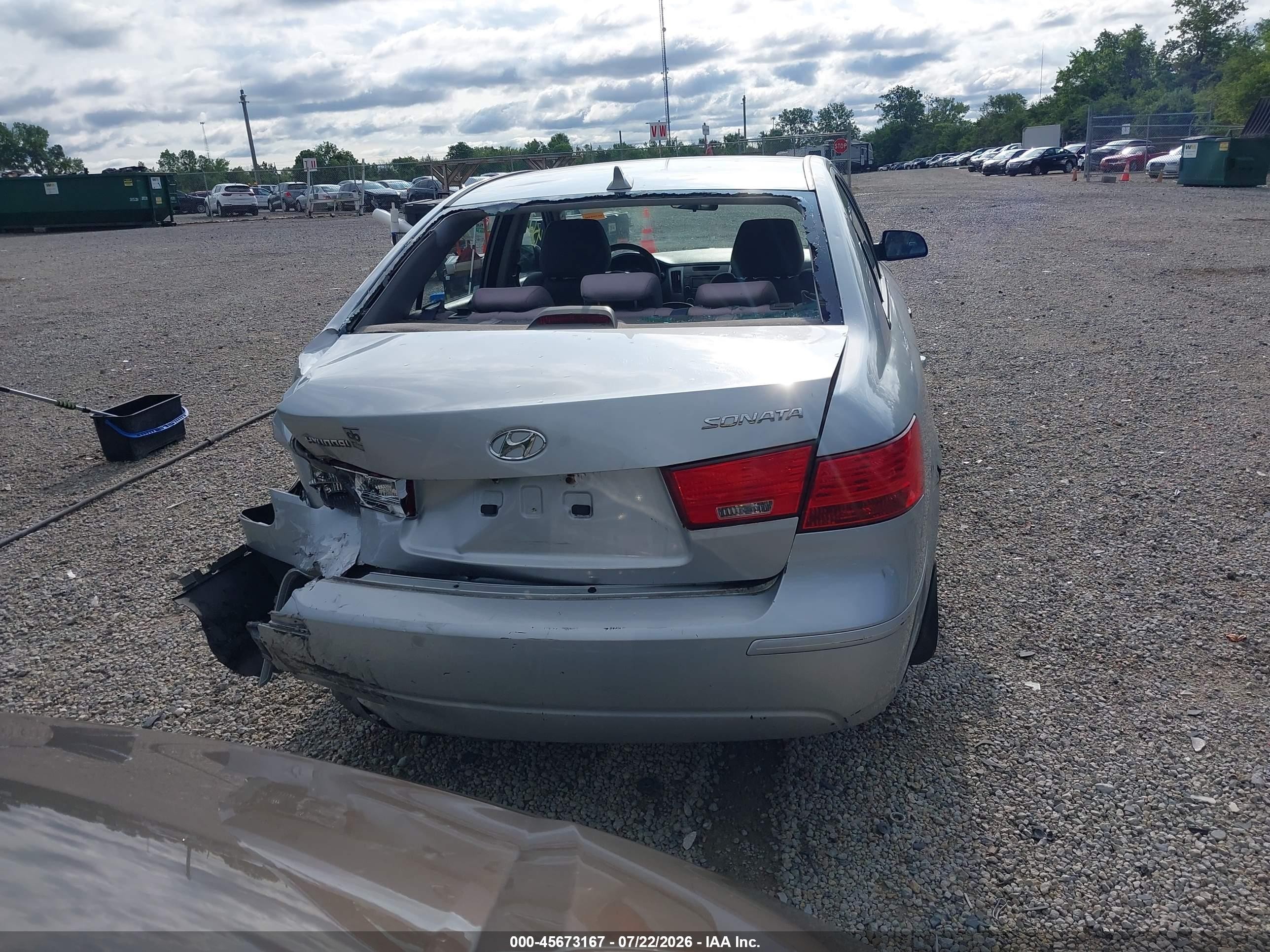 2010 Hyundai Sonata Gls Gray vin: 5NPET4AC3AH645503