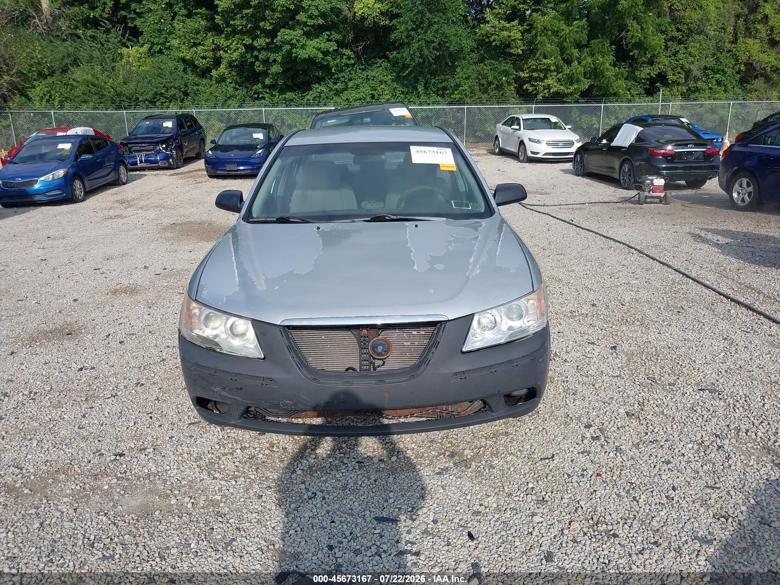 2010 Hyundai Sonata Gls Gray vin: 5NPET4AC3AH645503
