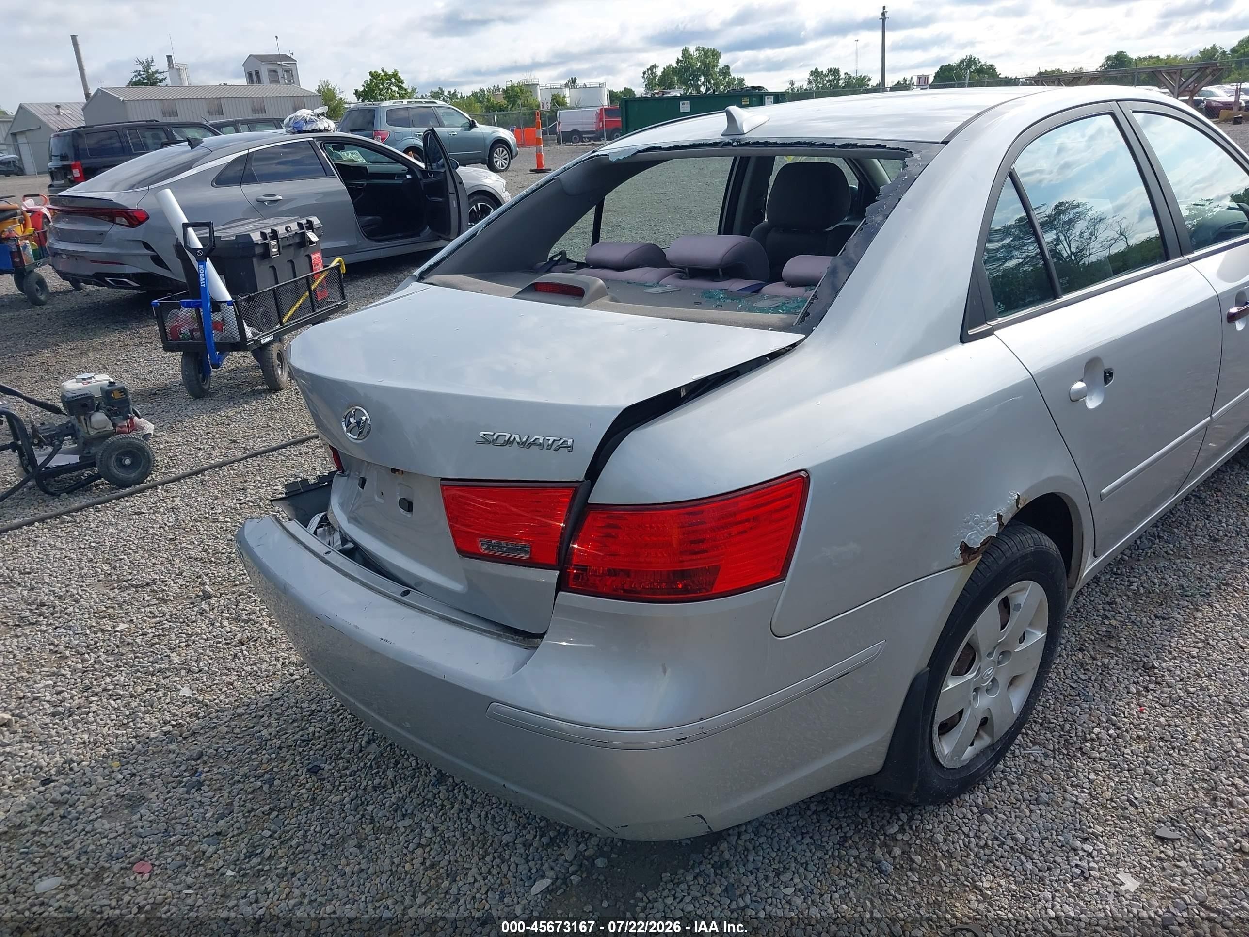 2010 Hyundai Sonata Gls Gray vin: 5NPET4AC3AH645503