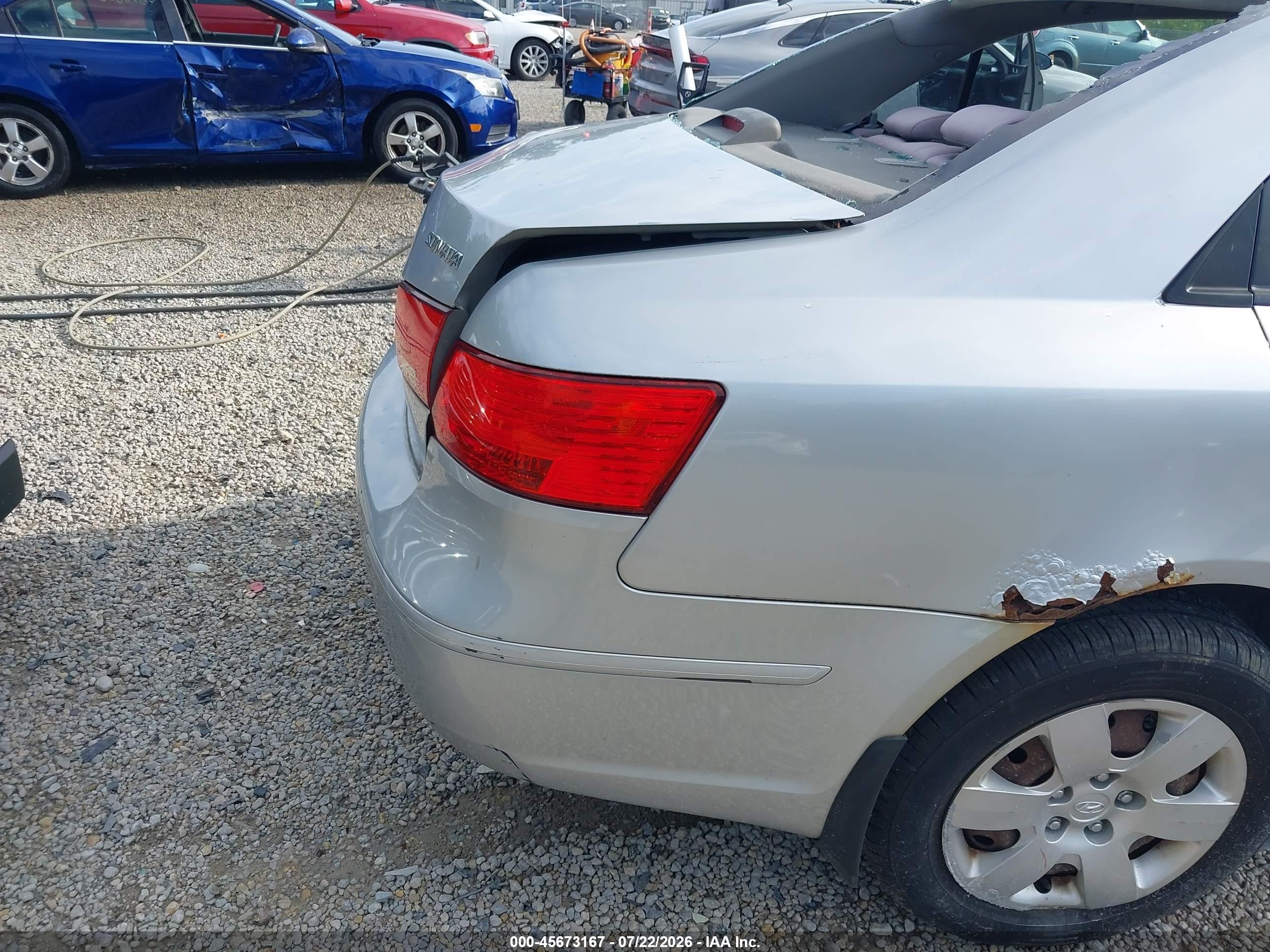 2010 Hyundai Sonata Gls Gray vin: 5NPET4AC3AH645503