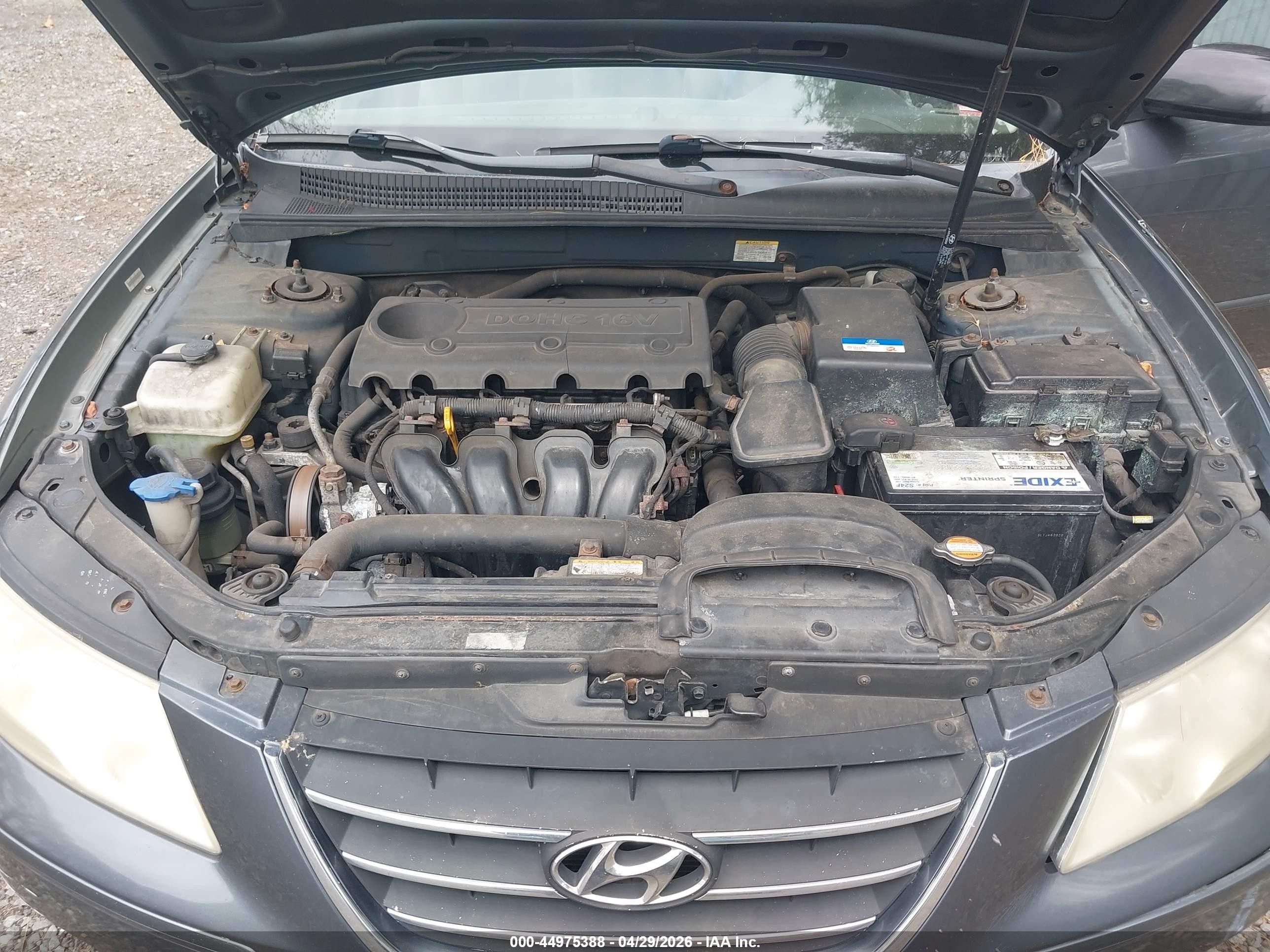 2010 Hyundai Sonata Gls Gray vin: 5NPET4AC3AH649177