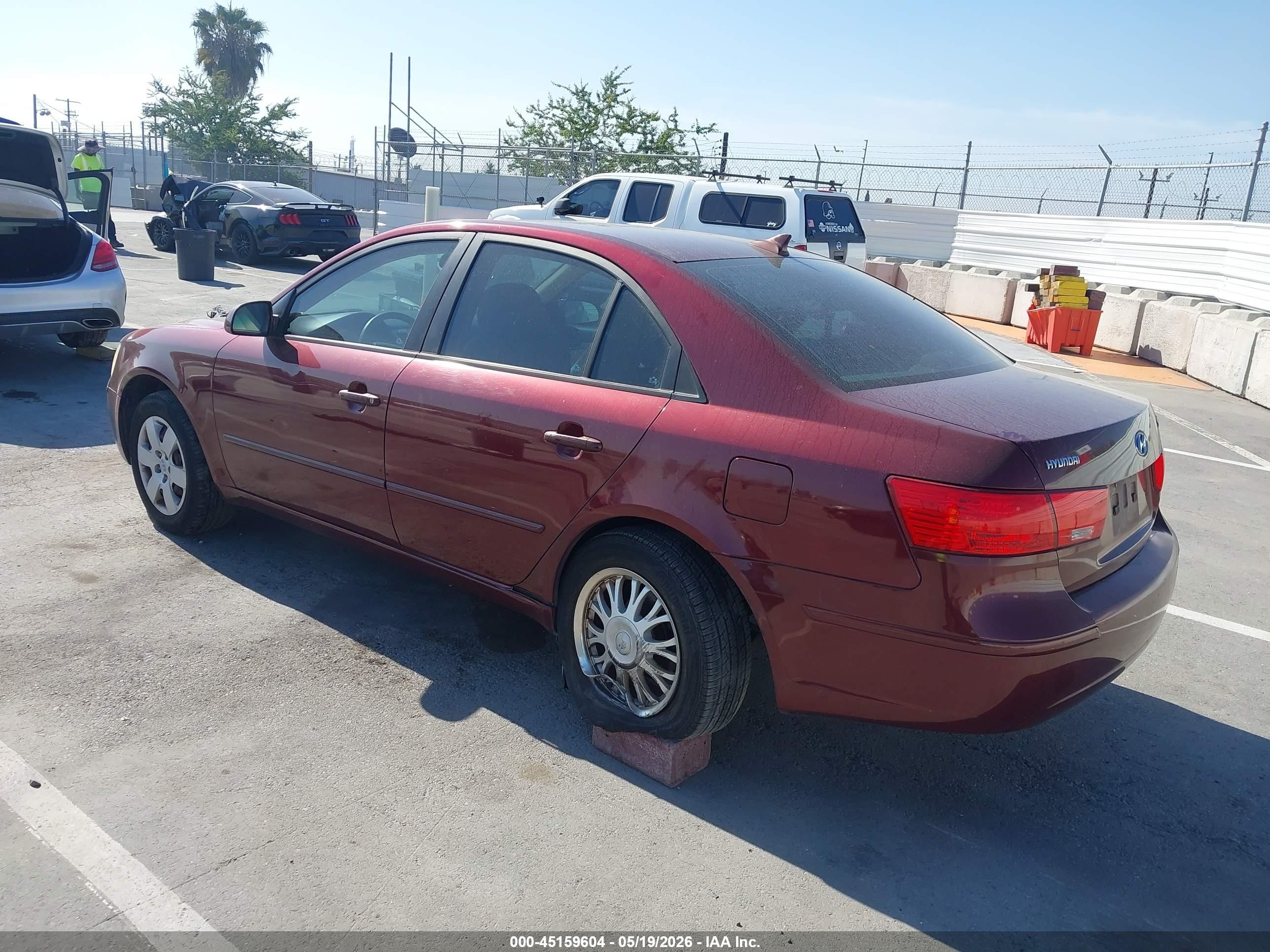 2010 Hyundai Sonata Gls Burgundy vin: 5NPET4AC4AH575929