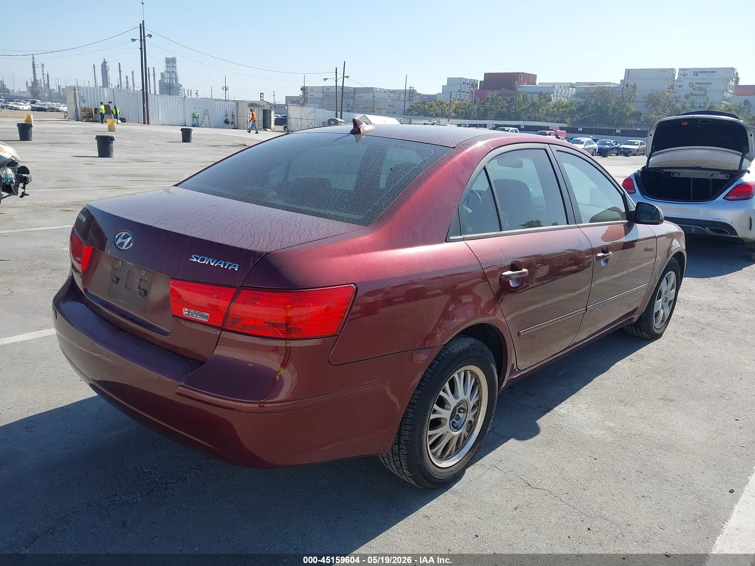 2010 Hyundai Sonata Gls Burgundy vin: 5NPET4AC4AH575929