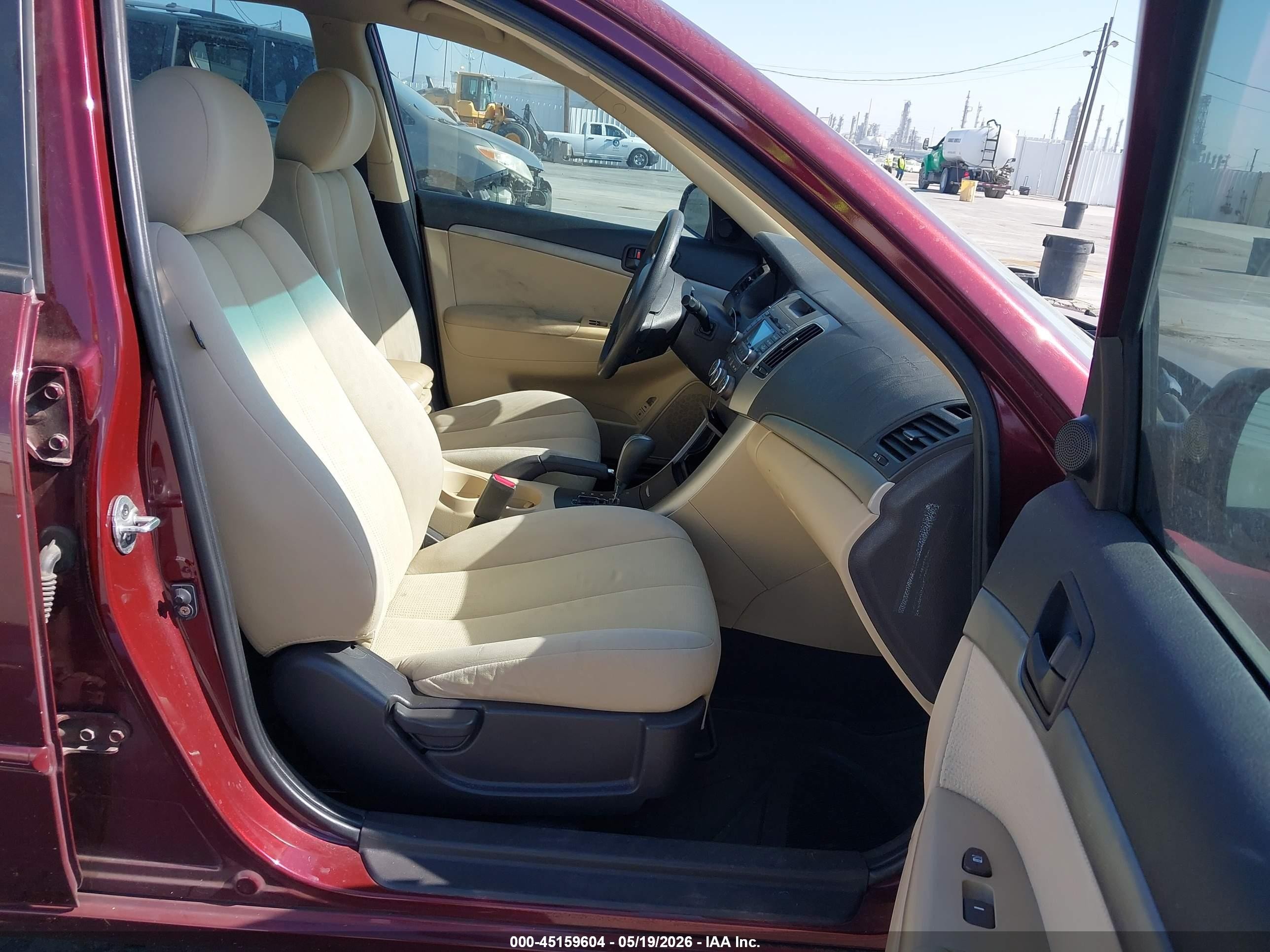 2010 Hyundai Sonata Gls Burgundy vin: 5NPET4AC4AH575929