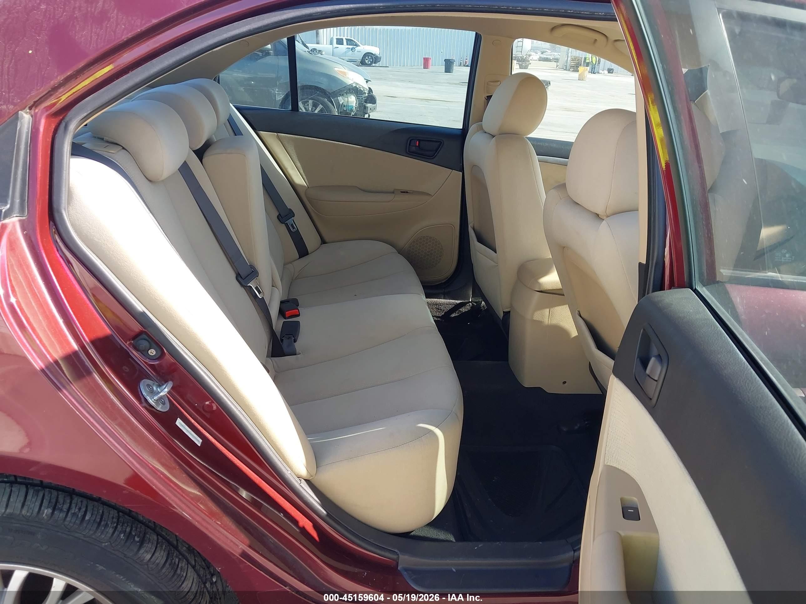 2010 Hyundai Sonata Gls Burgundy vin: 5NPET4AC4AH575929
