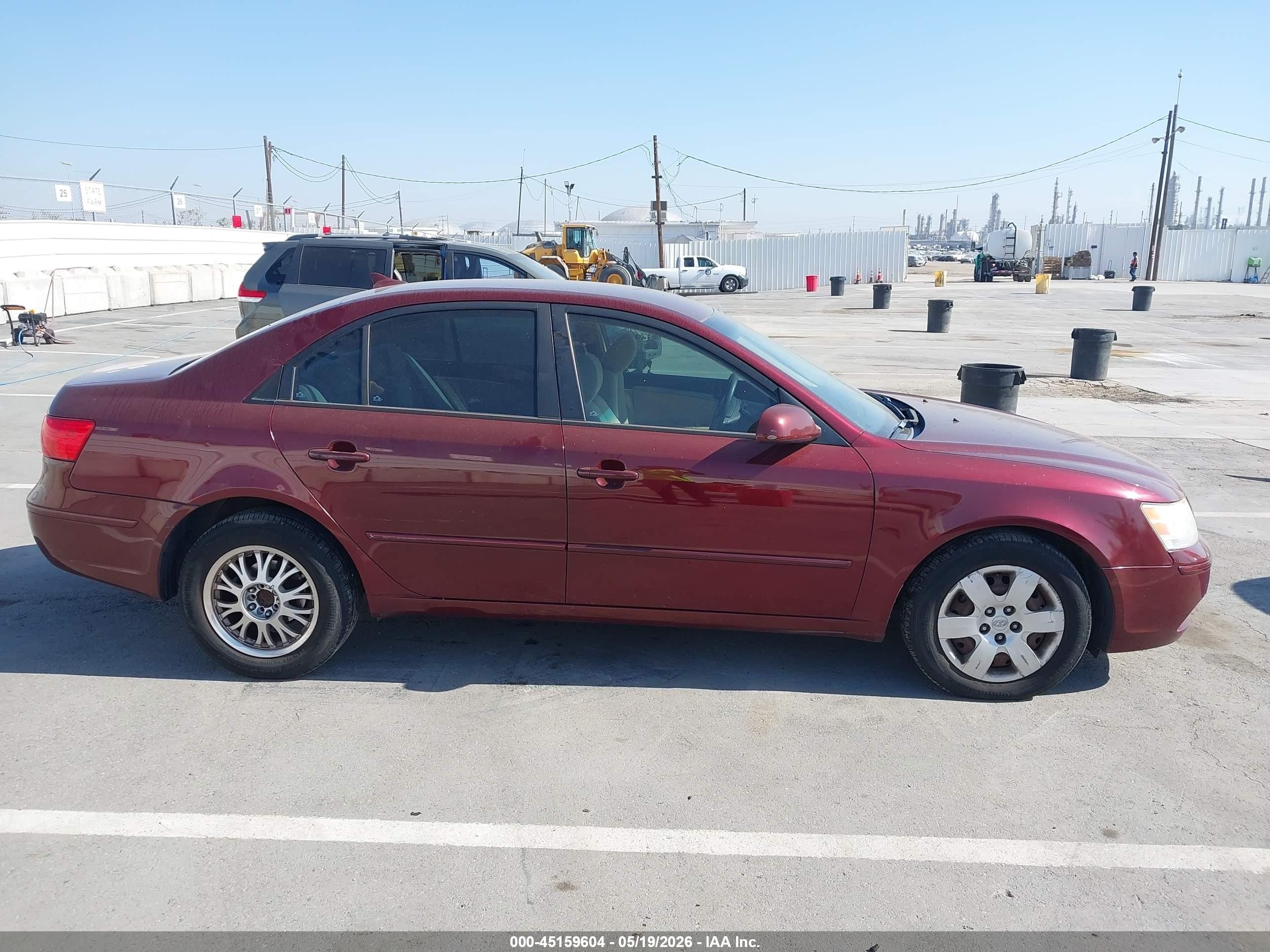 2010 Hyundai Sonata Gls Burgundy vin: 5NPET4AC4AH575929