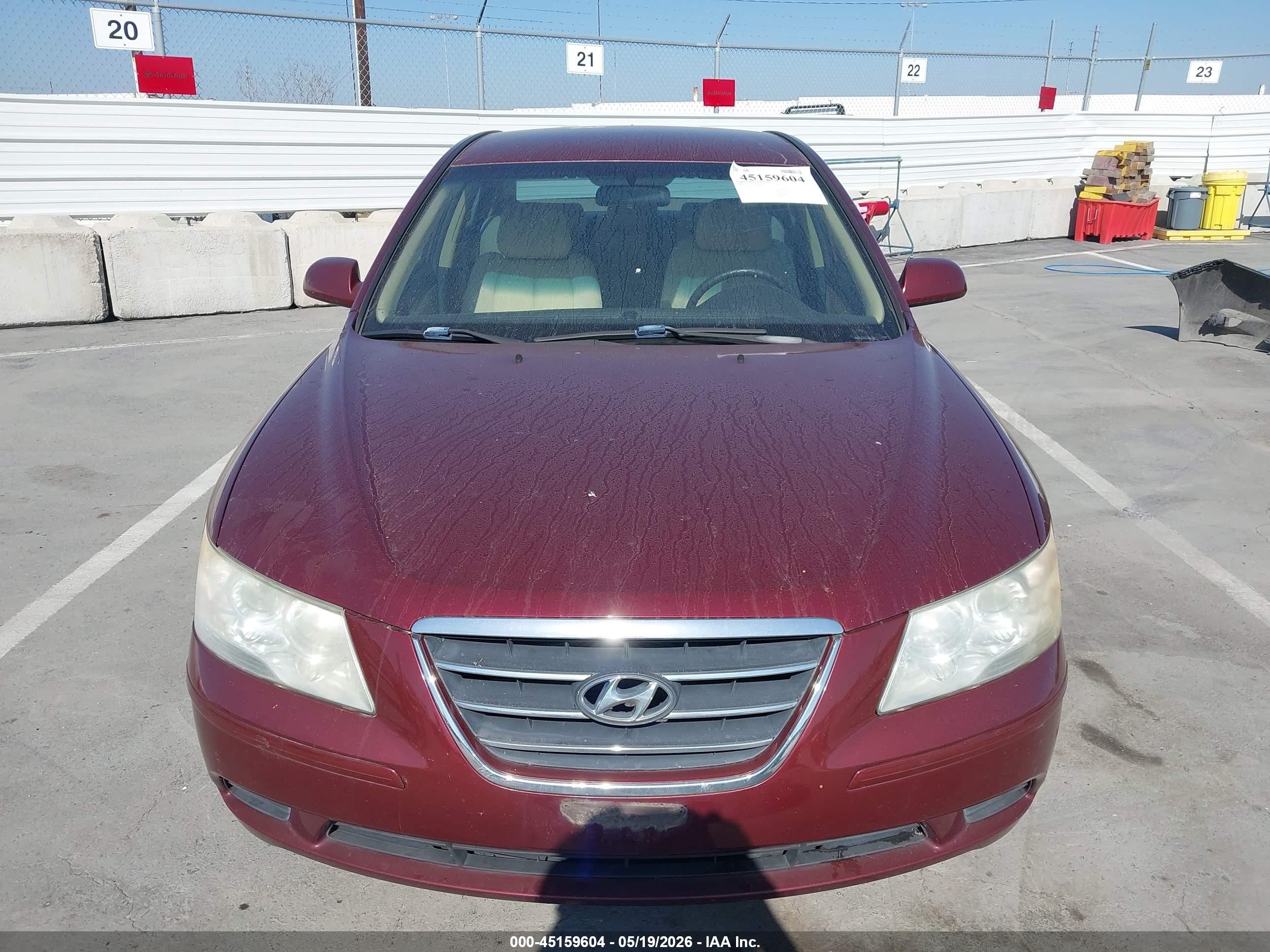 2010 Hyundai Sonata Gls Burgundy vin: 5NPET4AC4AH575929