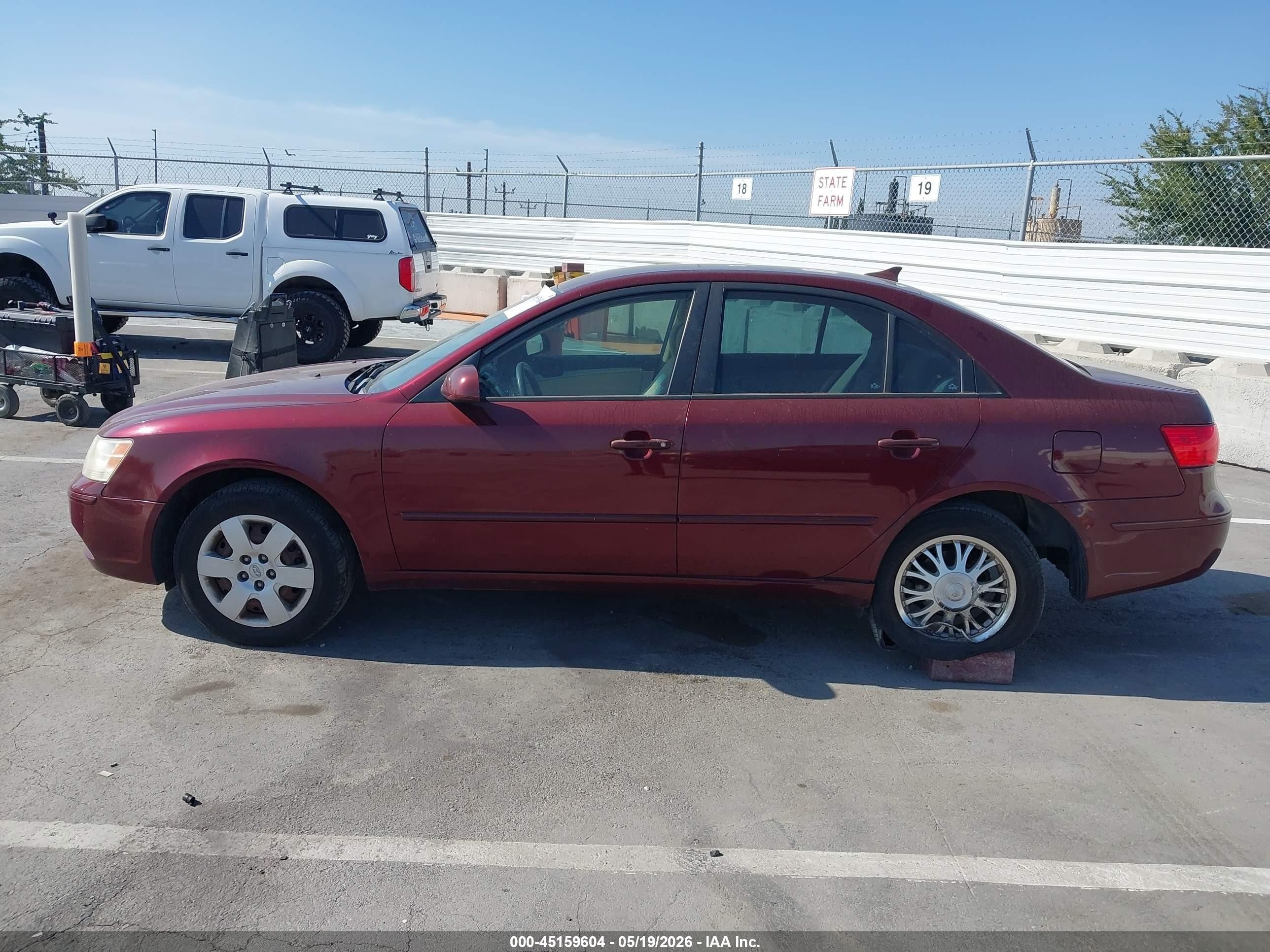 2010 Hyundai Sonata Gls Burgundy vin: 5NPET4AC4AH575929