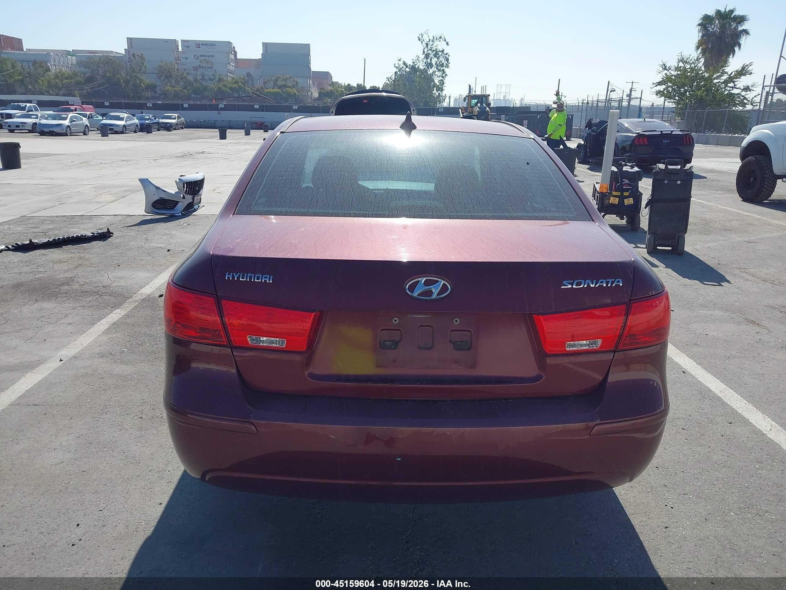 2010 Hyundai Sonata Gls Burgundy vin: 5NPET4AC4AH575929