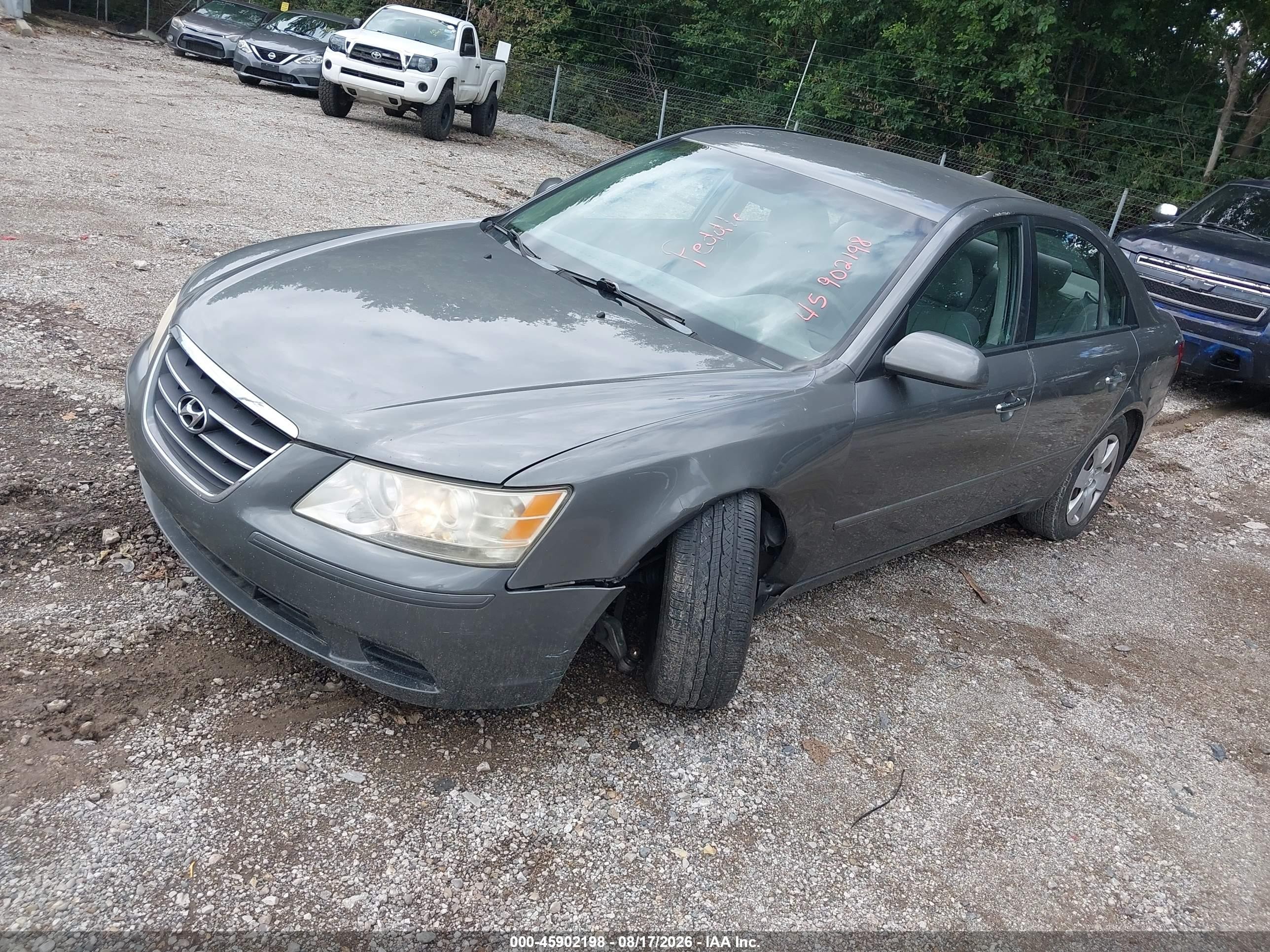2010 Hyundai Sonata Gls Gray vin: 5NPET4AC4AH578071