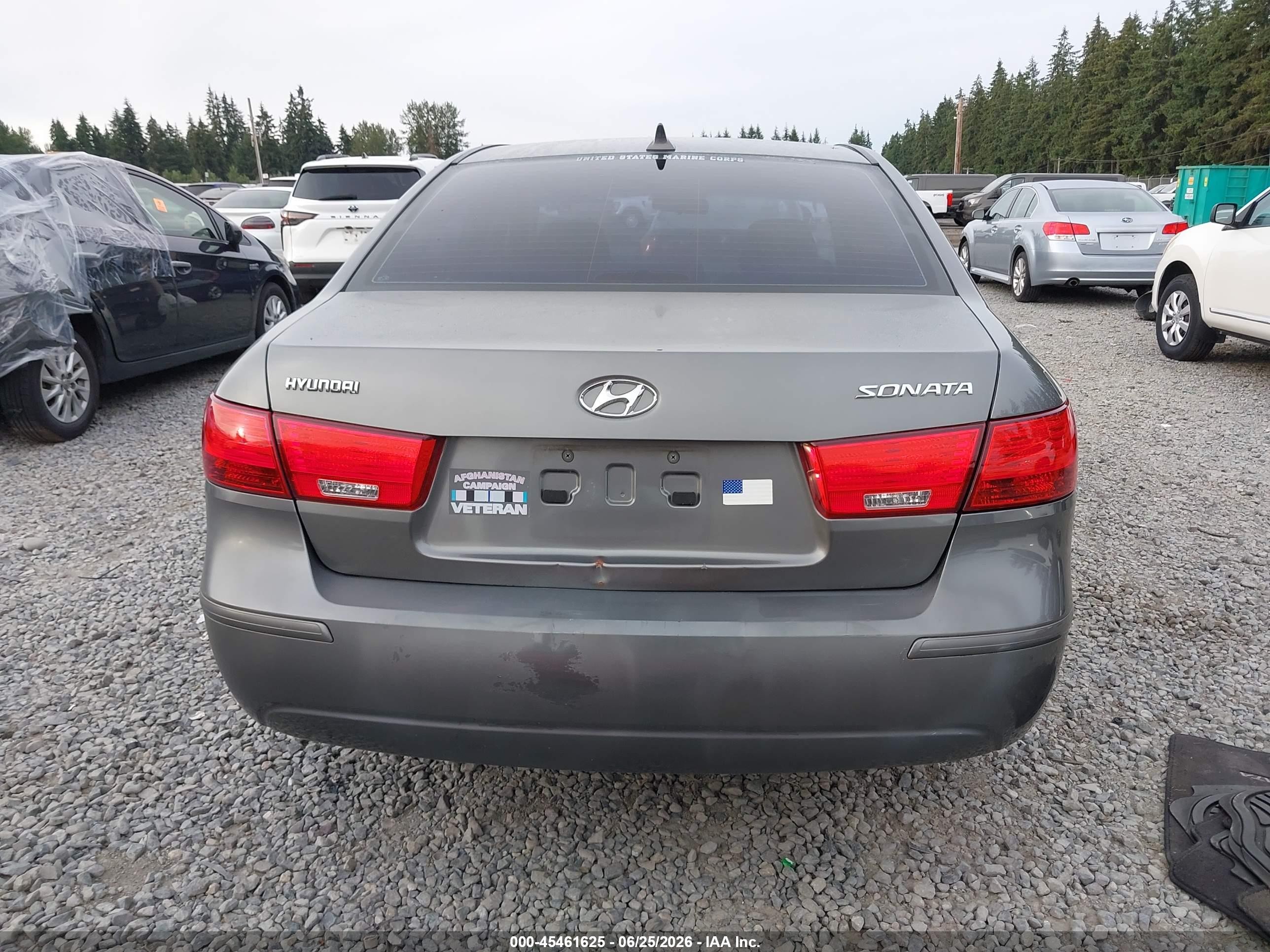 2010 Hyundai Sonata Gls Gray vin: 5NPET4AC4AH591709