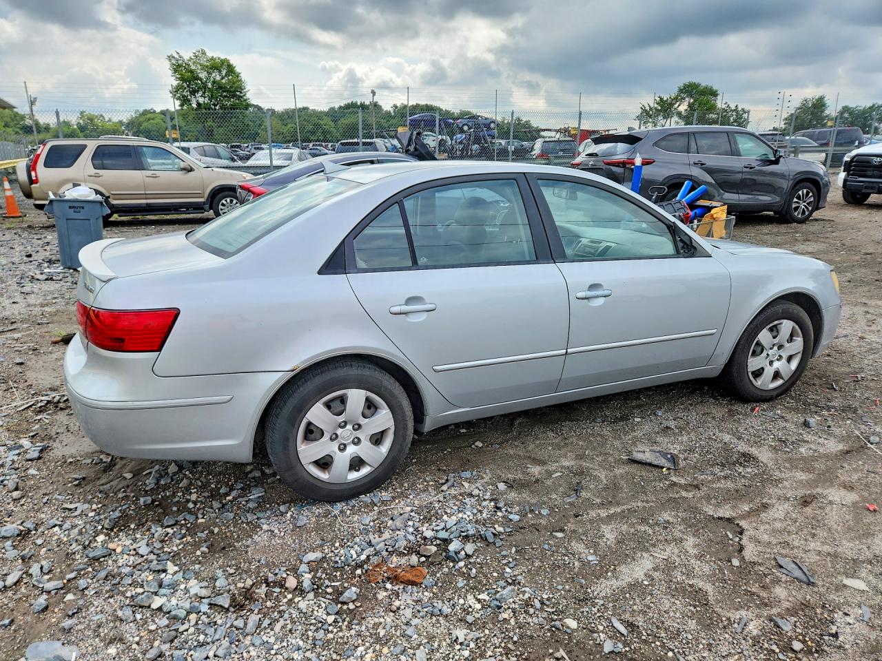 2010 Hyundai Sonata Gls Silver vin: 5NPET4AC4AH595405