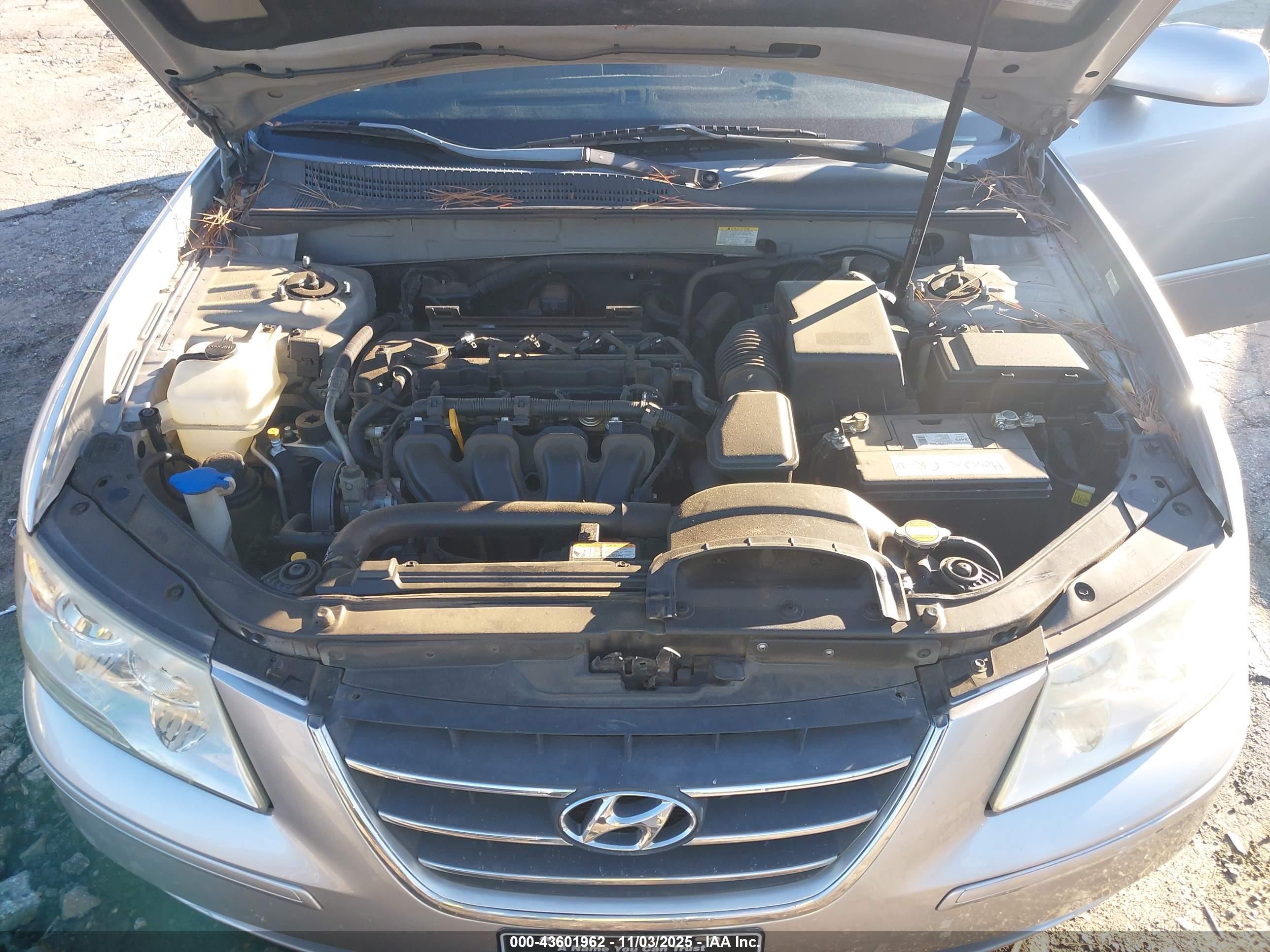2010 Hyundai Sonata Gls Silver vin: 5NPET4AC4AH613577