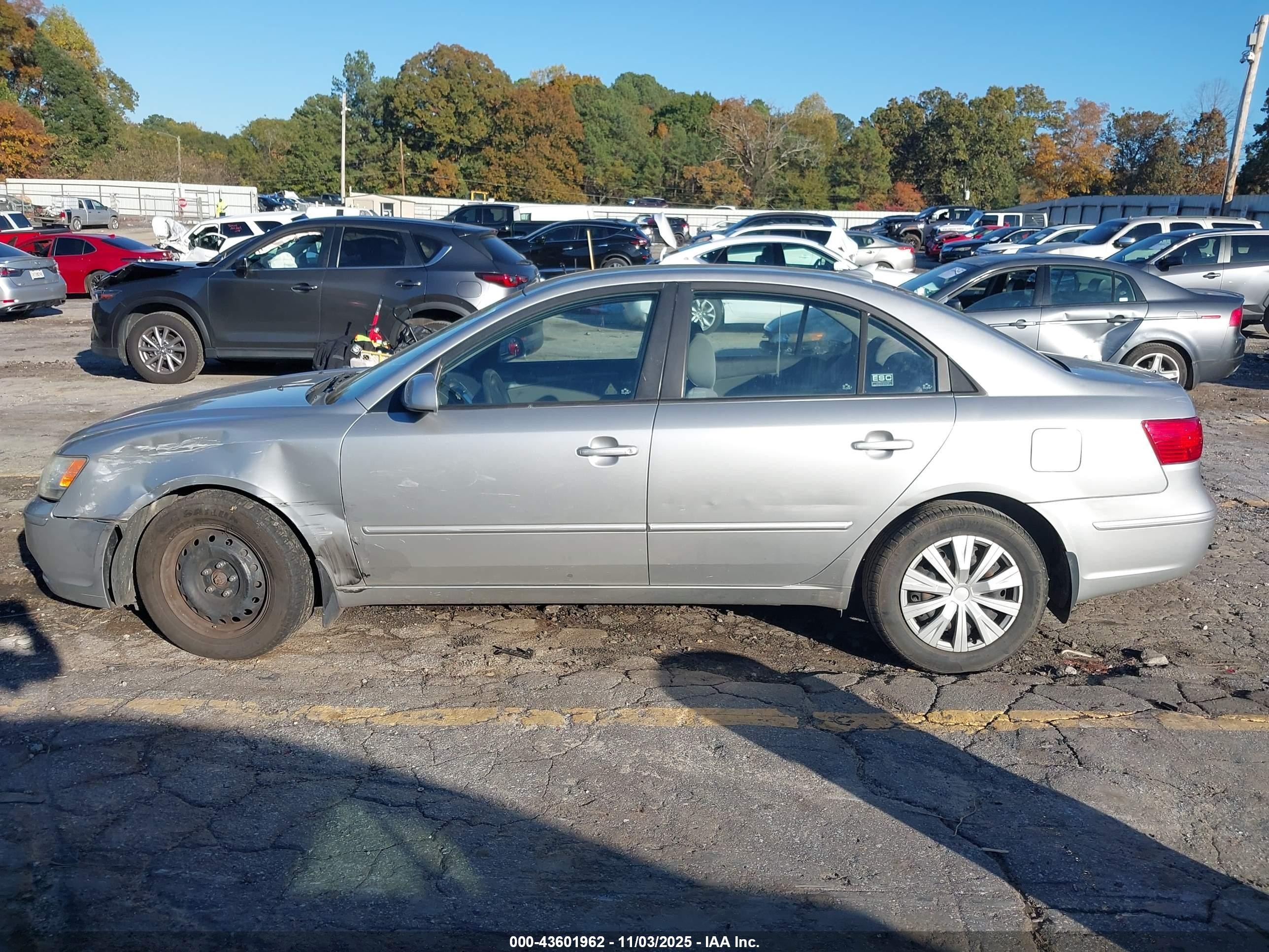 2010 Hyundai Sonata Gls Silver vin: 5NPET4AC4AH613577