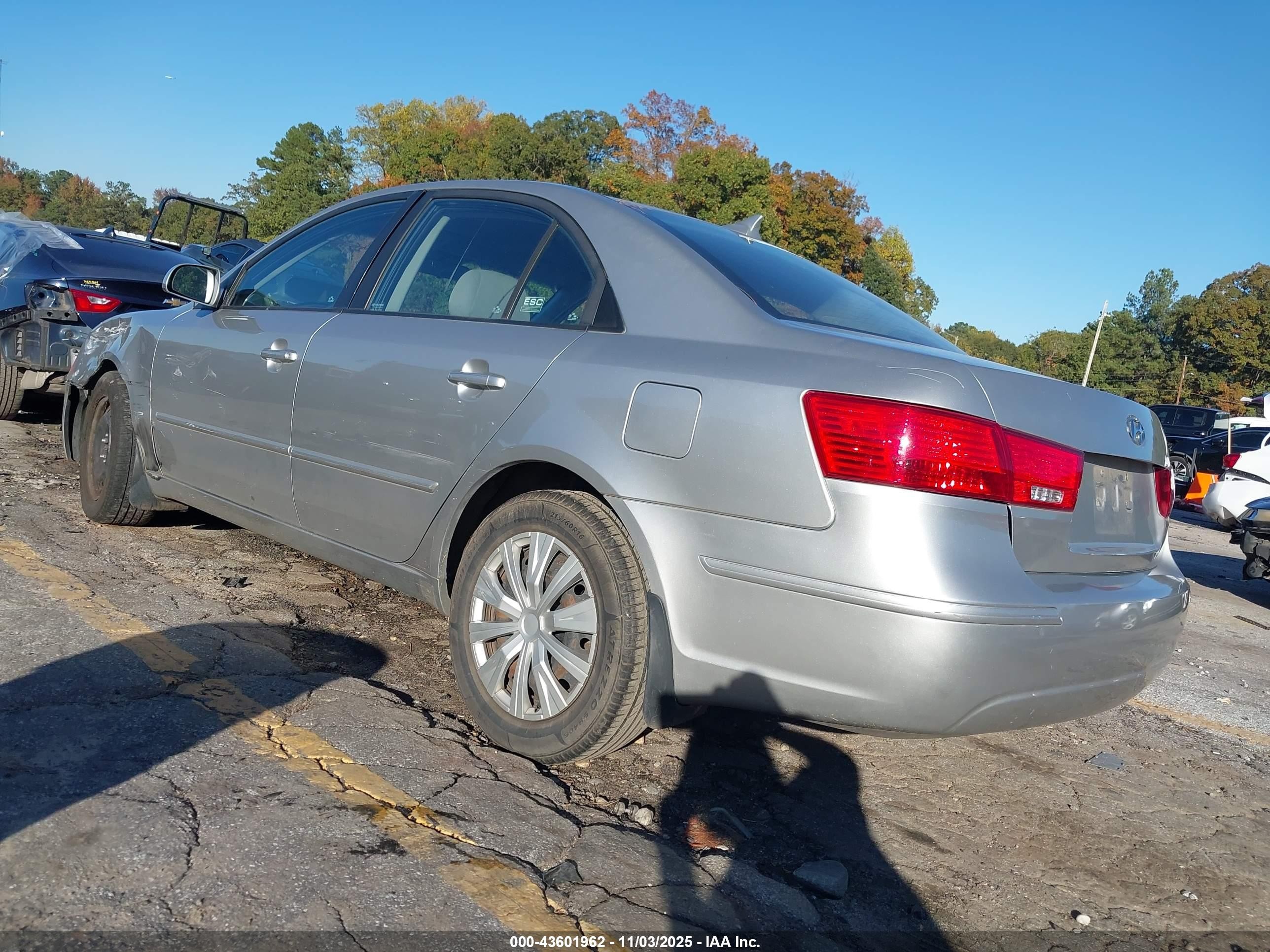 2010 Hyundai Sonata Gls Silver vin: 5NPET4AC4AH613577