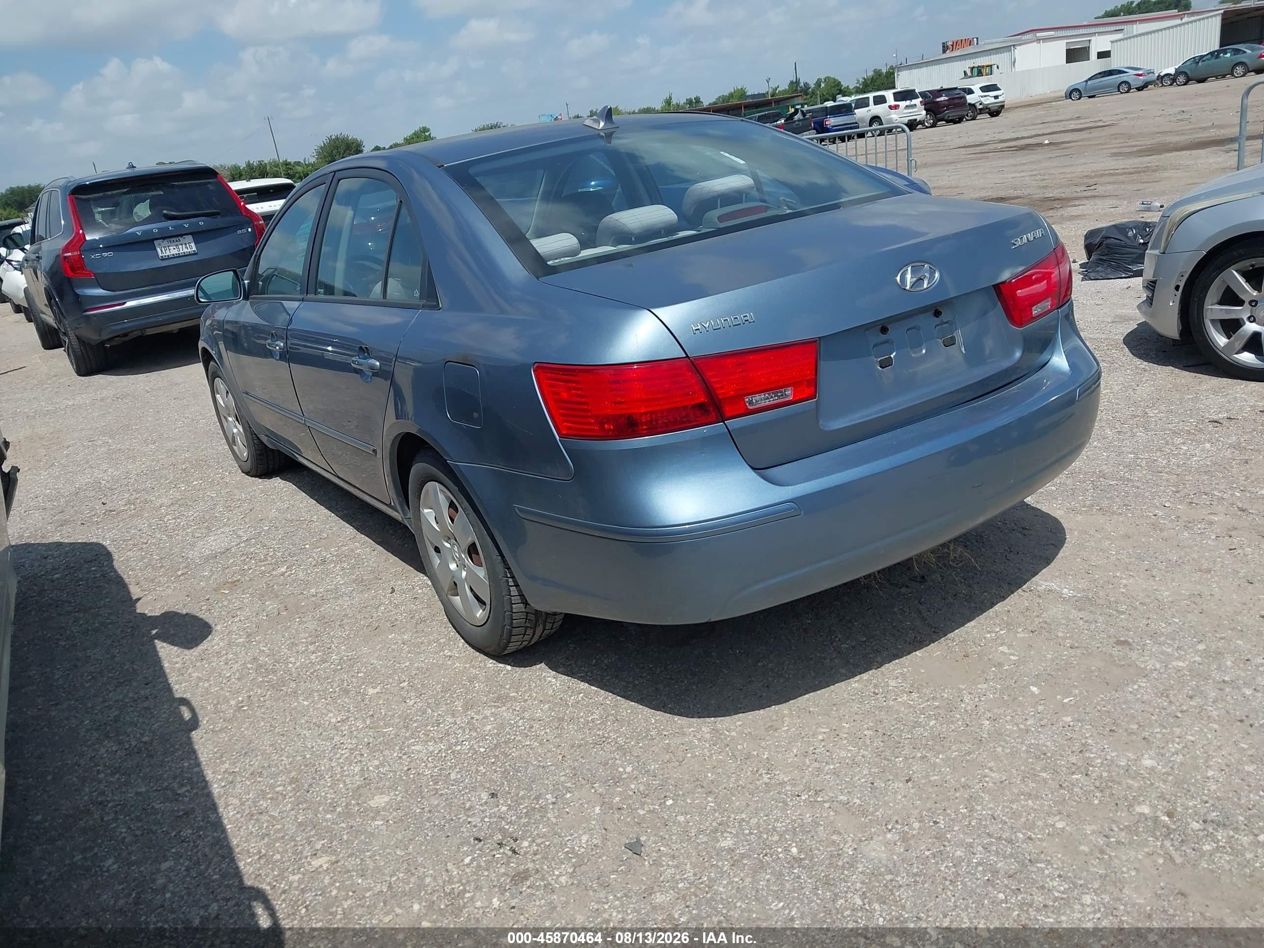 2010 Hyundai Sonata Gls Light Blue vin: 5NPET4AC5AH581206