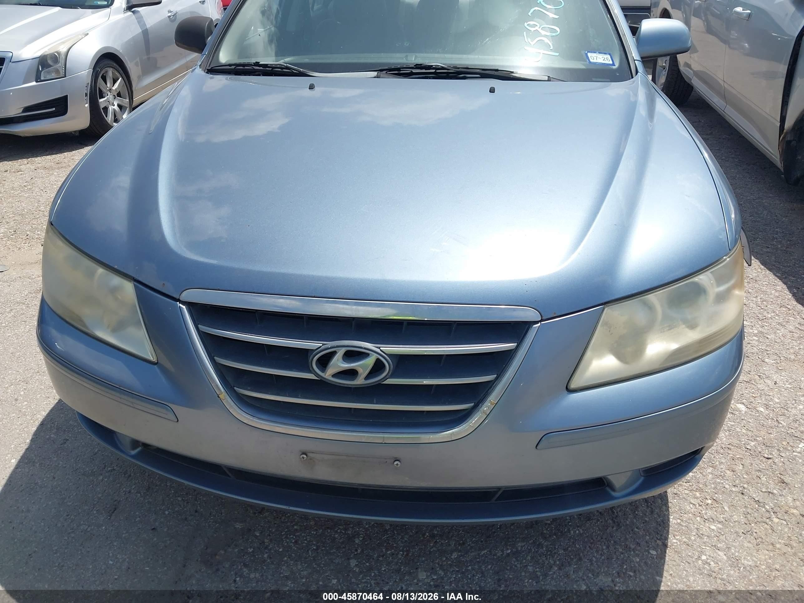 2010 Hyundai Sonata Gls Light Blue vin: 5NPET4AC5AH581206