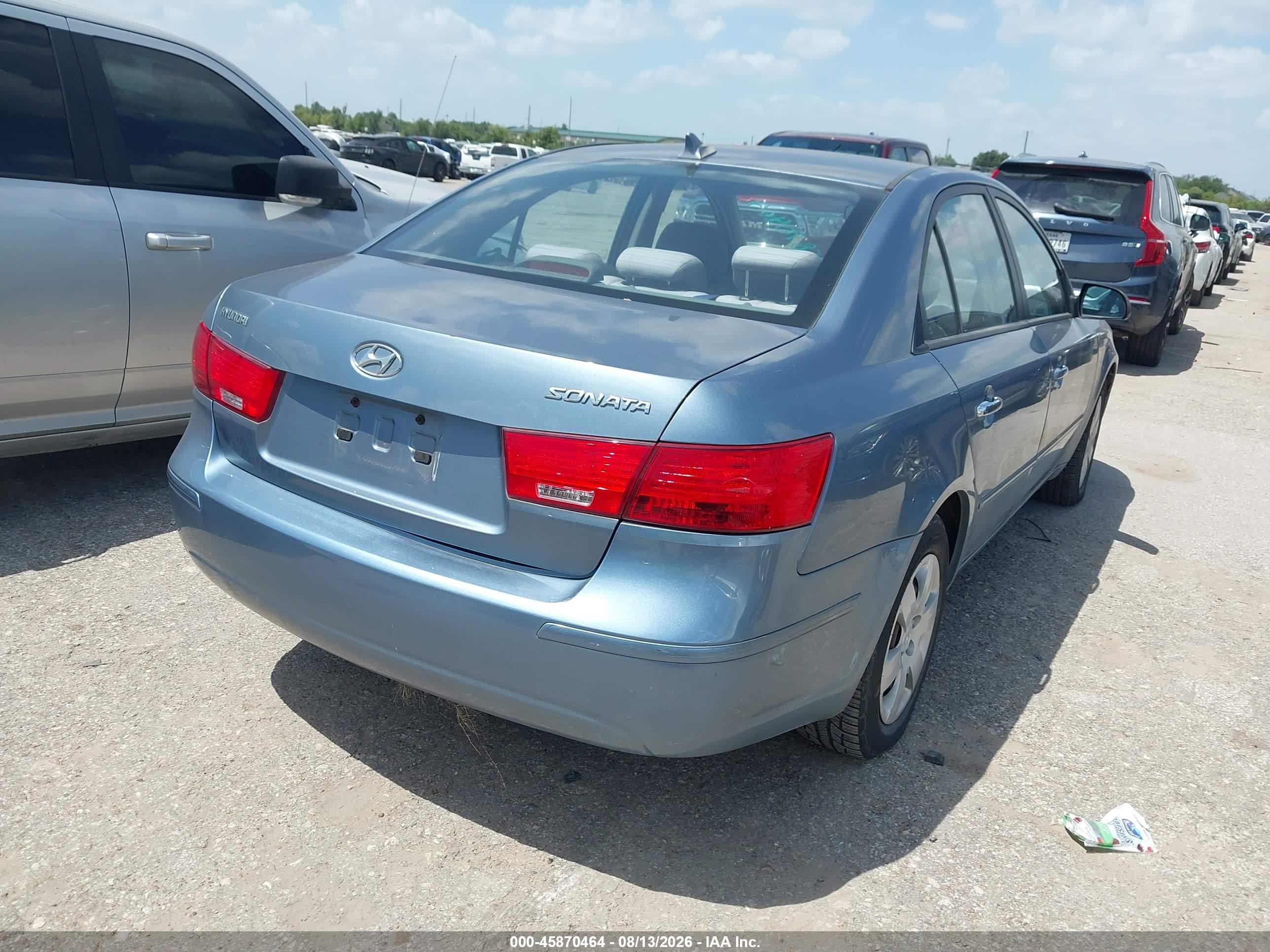 2010 Hyundai Sonata Gls Light Blue vin: 5NPET4AC5AH581206