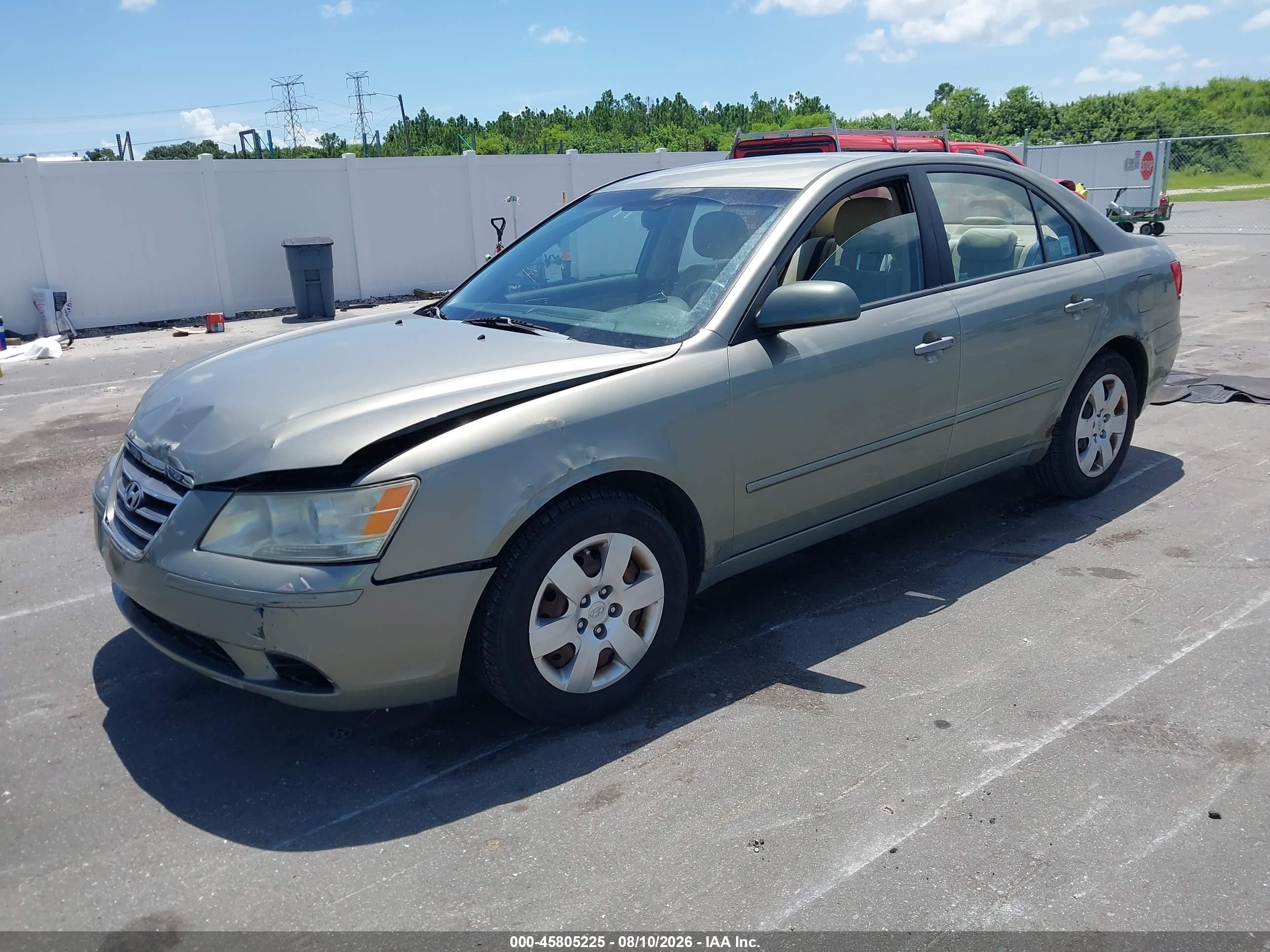 2010 Hyundai Sonata Gls Green vin: 5NPET4AC5AH594537