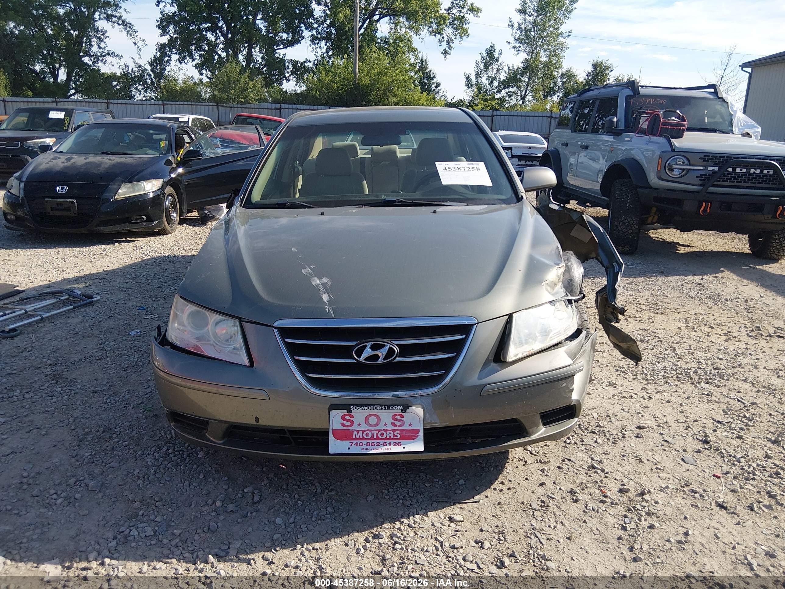 2010 Hyundai Sonata Gls Green vin: 5NPET4AC5AH611482