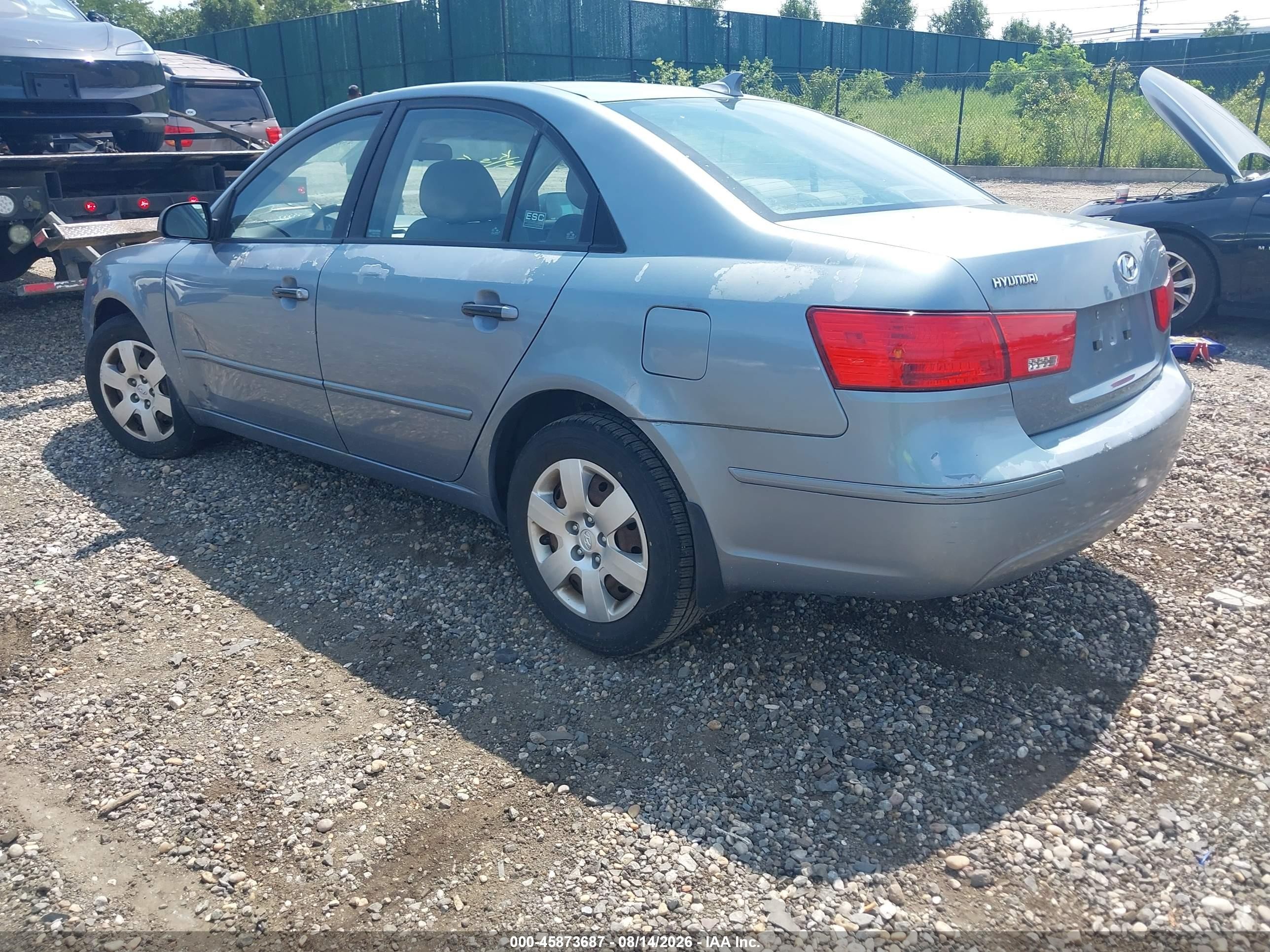 2010 Hyundai Sonata Gls Синий vin: 5NPET4AC5AH614348