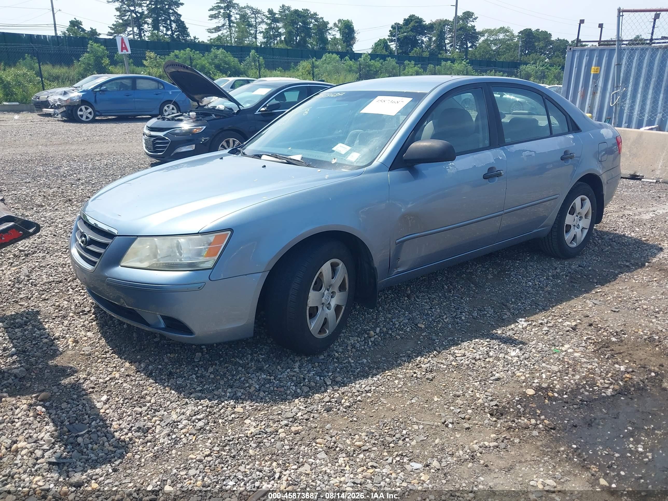 2010 Hyundai Sonata Gls Синий vin: 5NPET4AC5AH614348