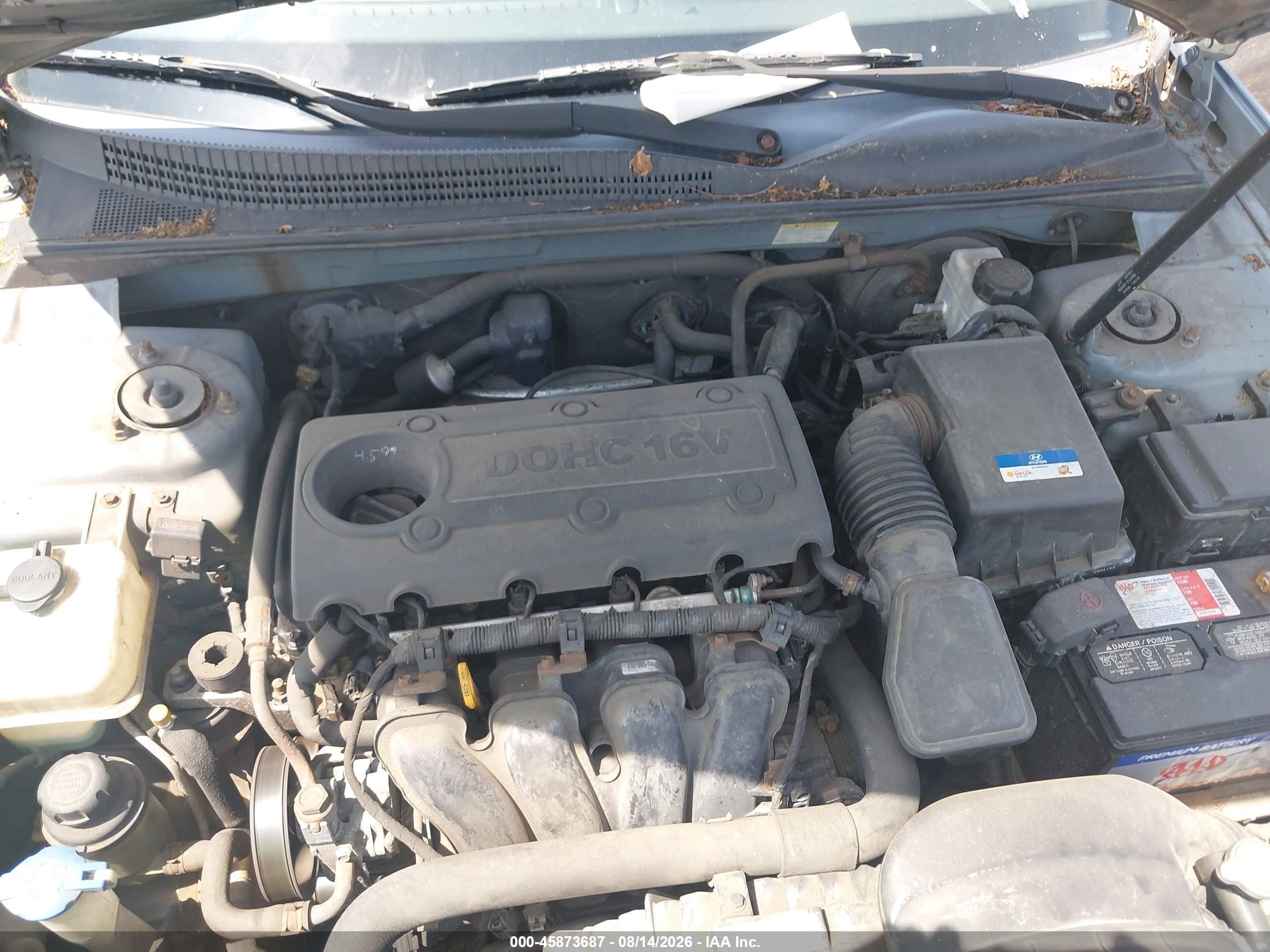 2010 Hyundai Sonata Gls Синий vin: 5NPET4AC5AH614348