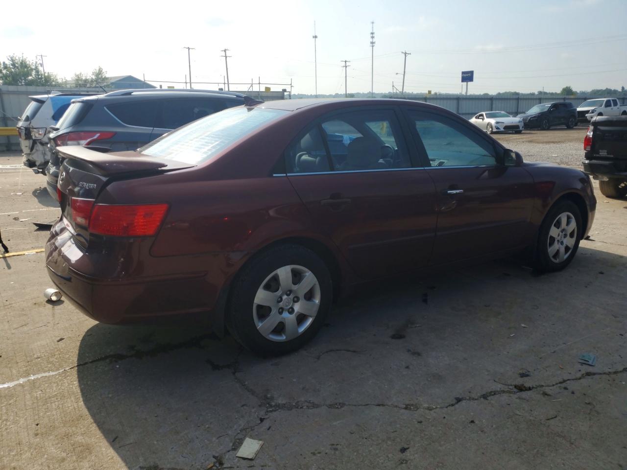 2010 Hyundai Sonata Gls Бордовый vin: 5NPET4AC5AH616018