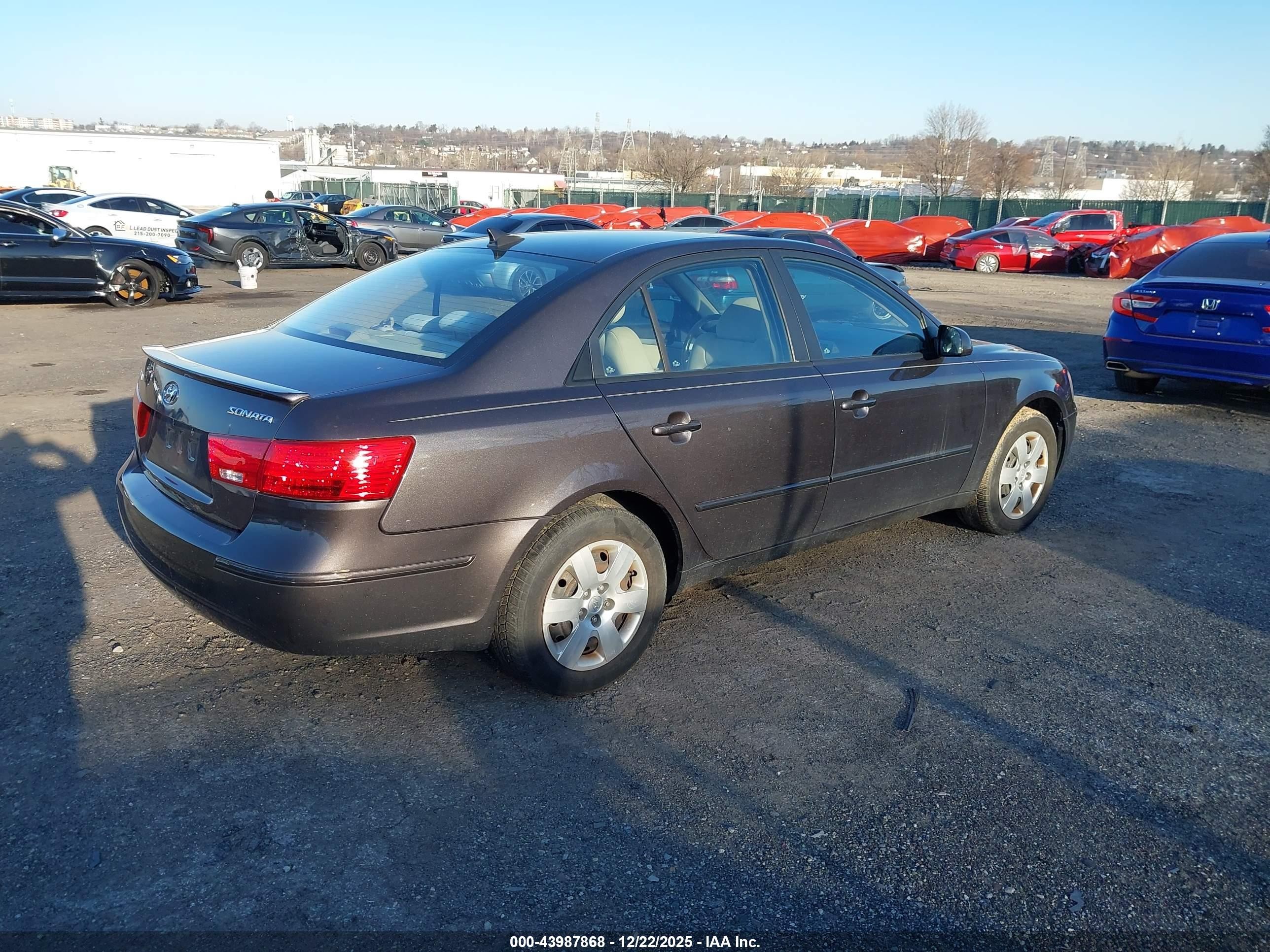 2010 Hyundai Sonata Gls Gray vin: 5NPET4AC5AH617783