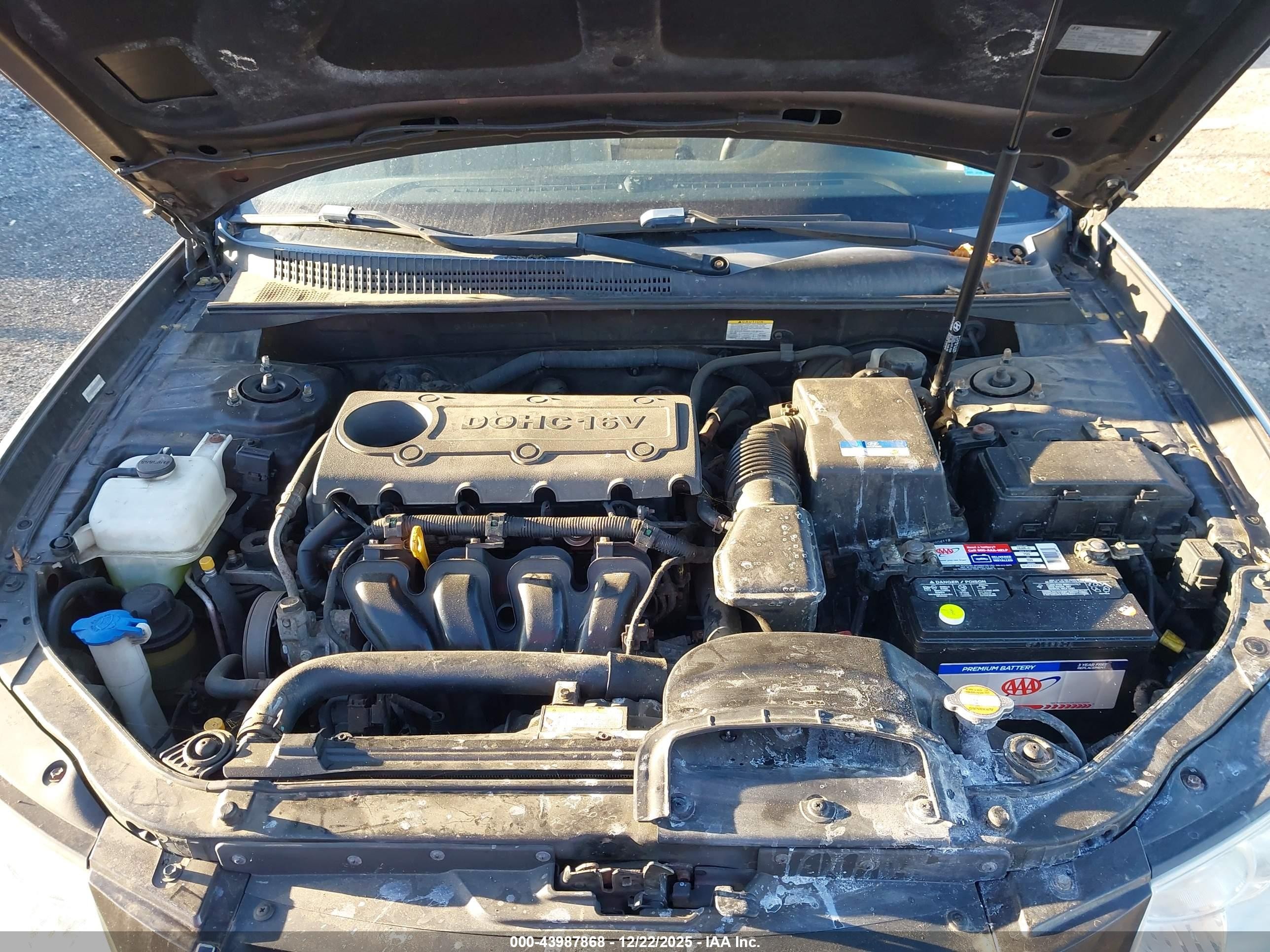 2010 Hyundai Sonata Gls Gray vin: 5NPET4AC5AH617783