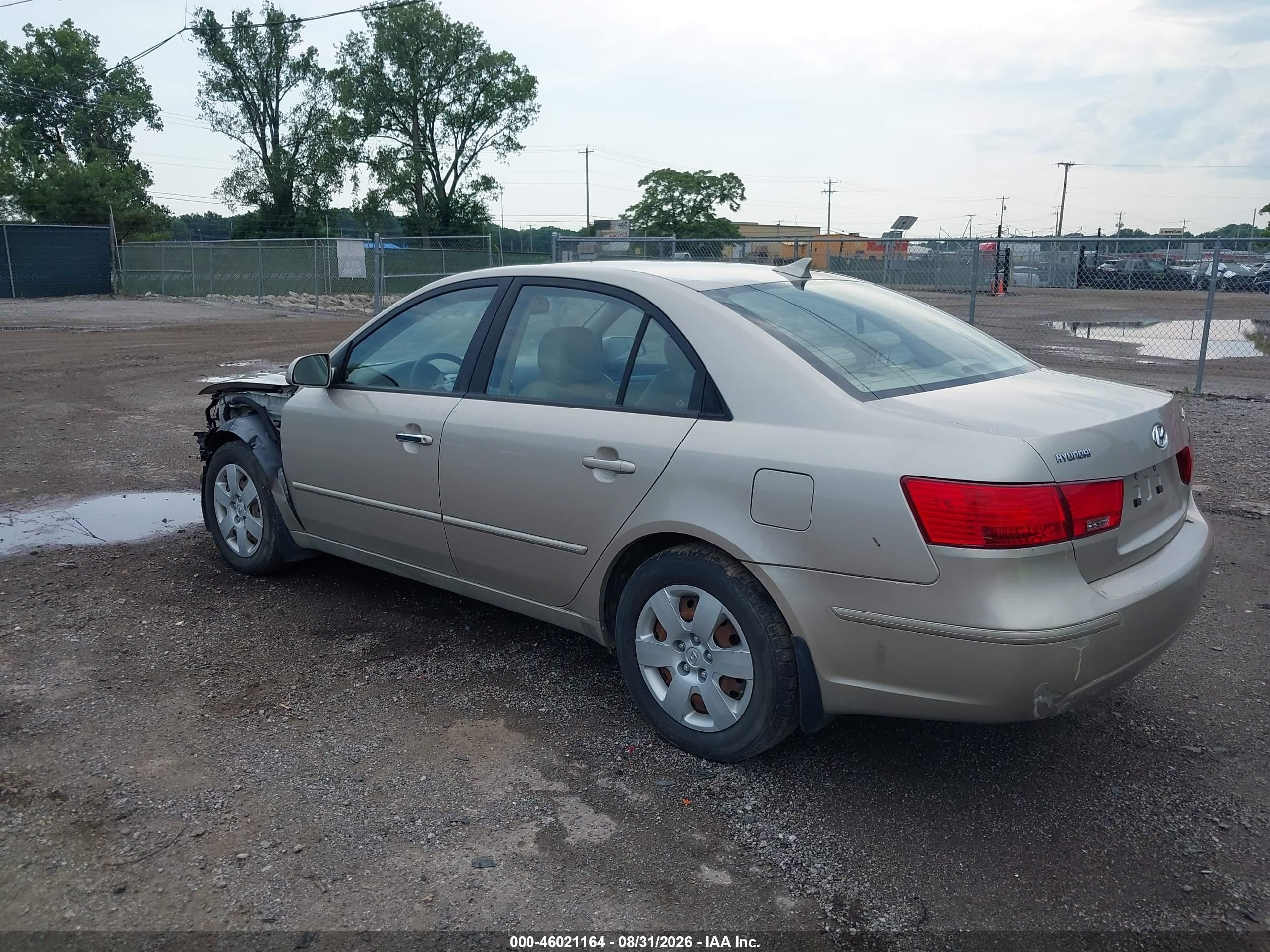 2010 Hyundai Sonata Gls Gold vin: 5NPET4AC5AH643395