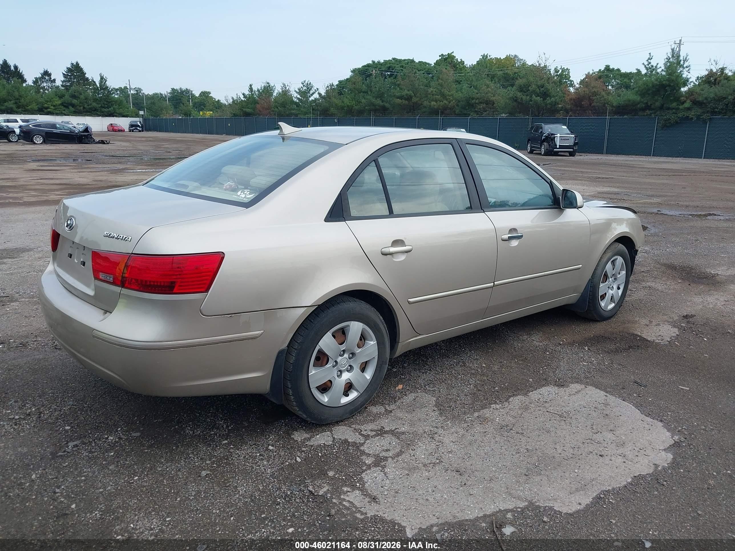 2010 Hyundai Sonata Gls Gold vin: 5NPET4AC5AH643395