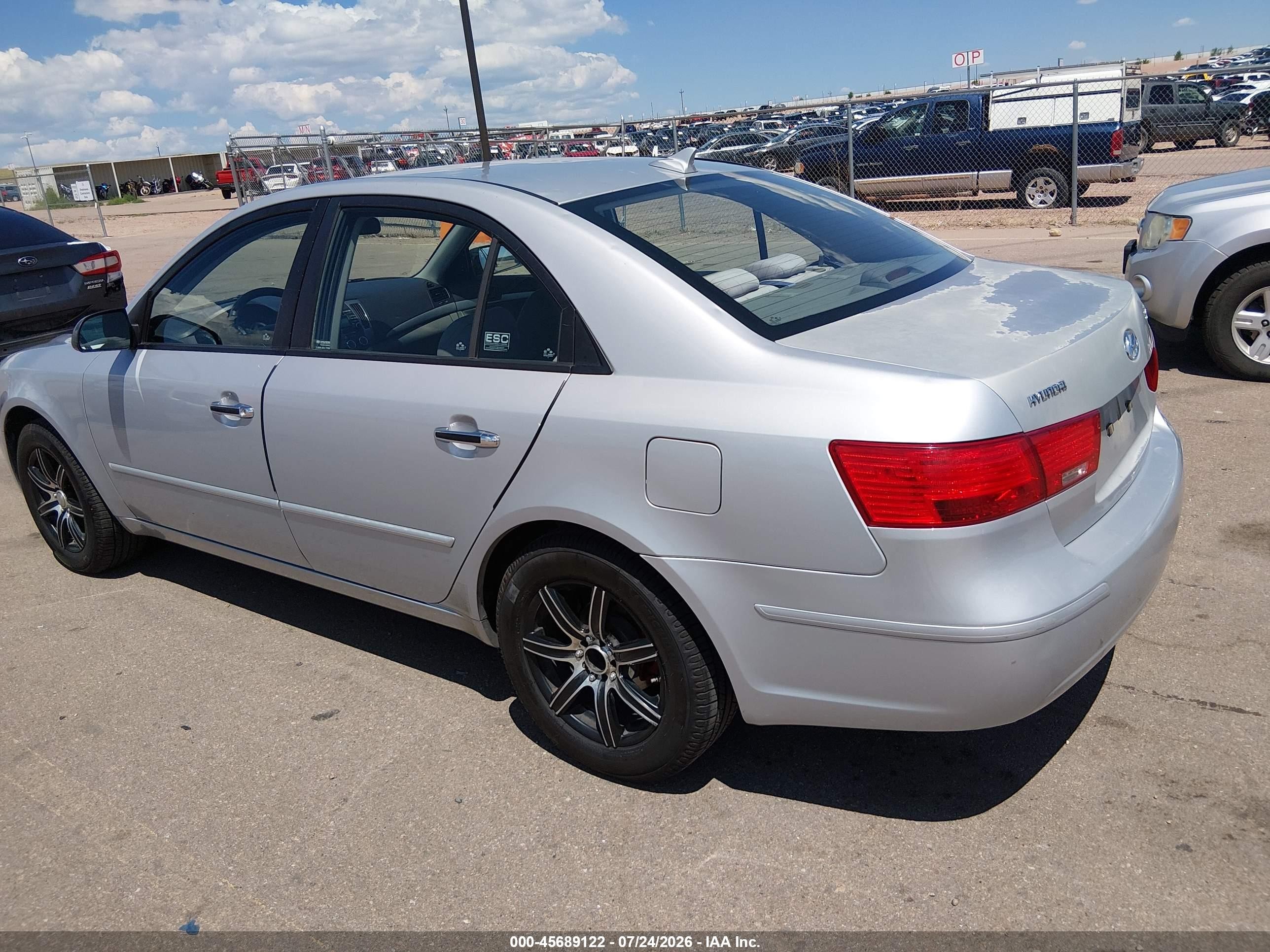 2010 Hyundai Sonata Gls Silver vin: 5NPET4AC6AH594191
