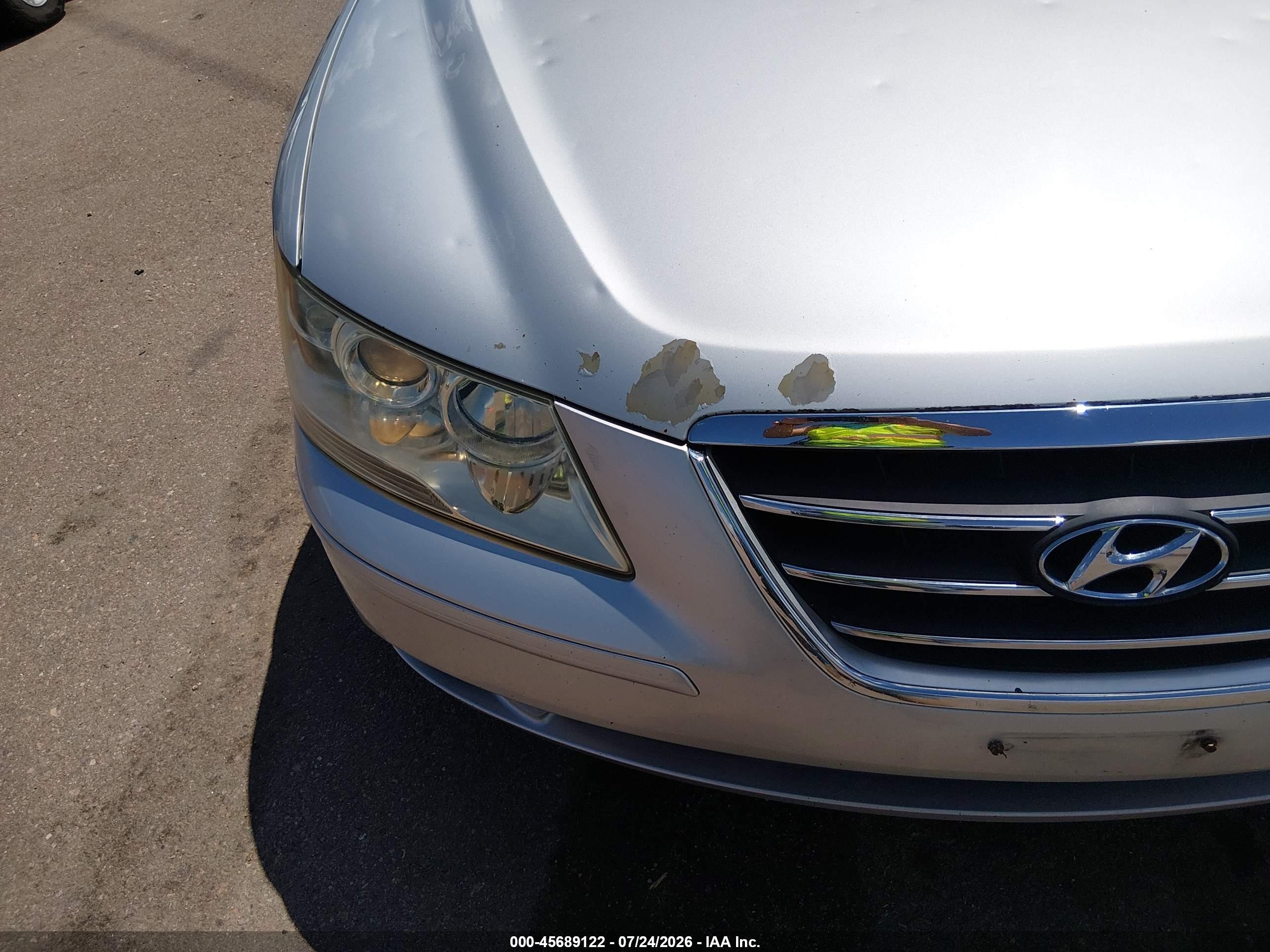 2010 Hyundai Sonata Gls Silver vin: 5NPET4AC6AH594191