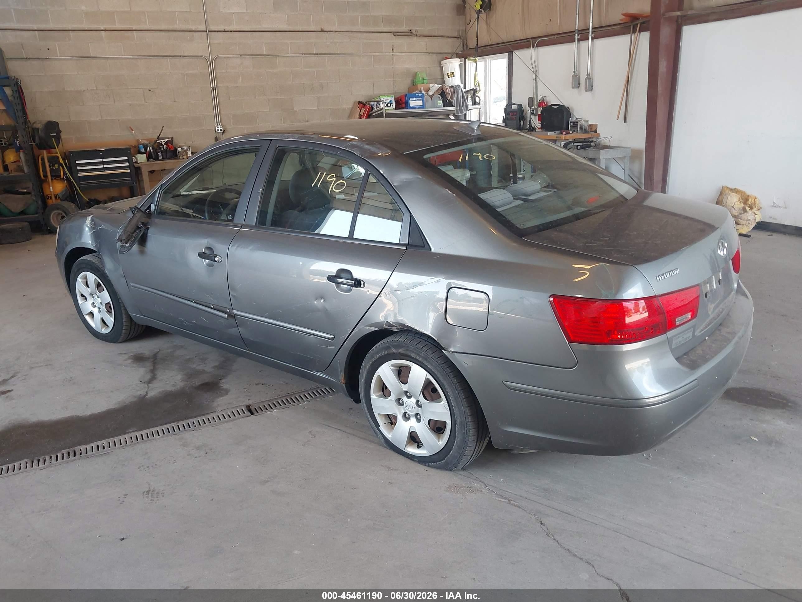 2010 Hyundai Sonata Gls Gray vin: 5NPET4AC6AH598063
