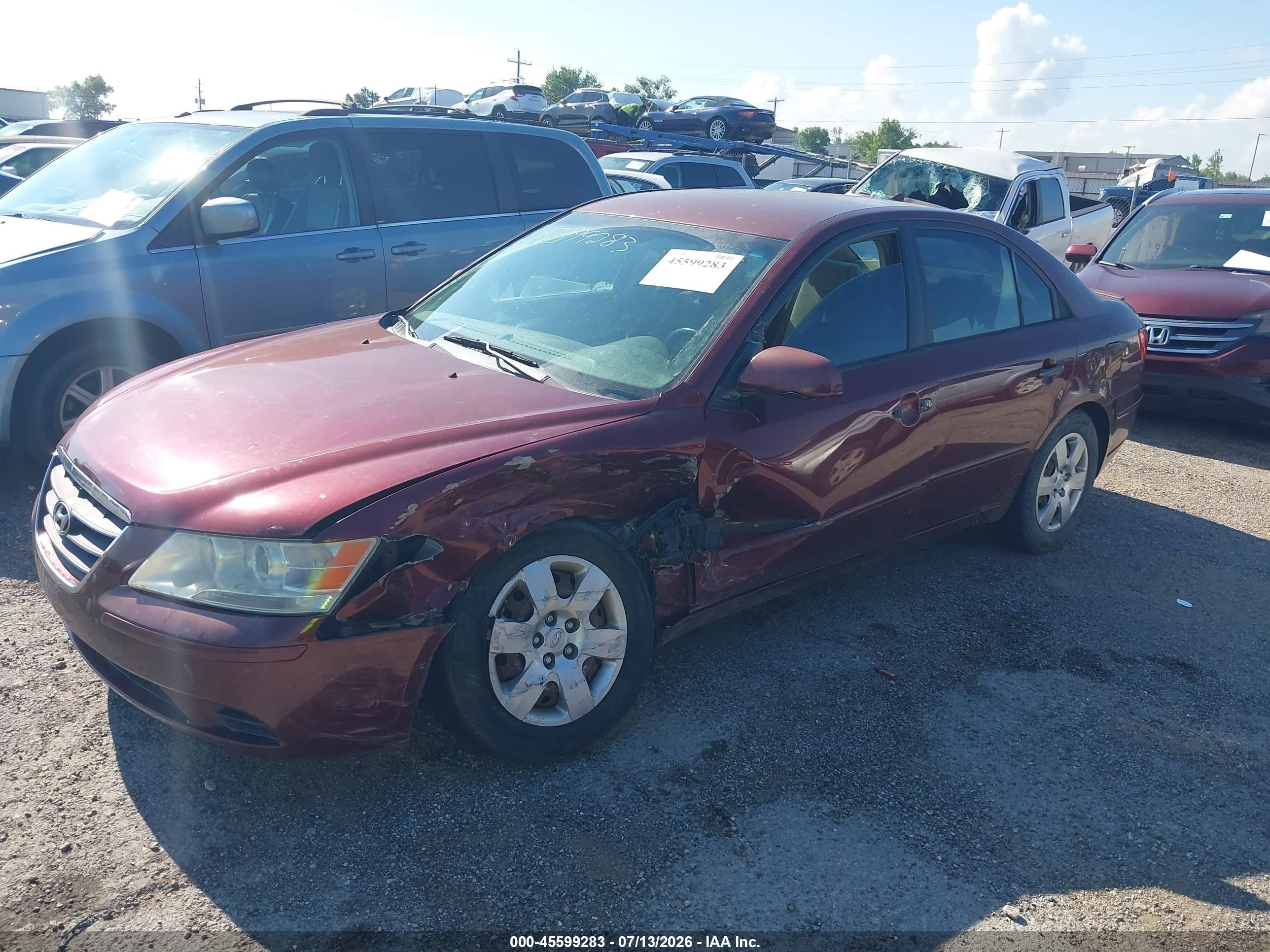 2010 Hyundai Sonata Gls Темно-бордовый vin: 5NPET4AC6AH604251