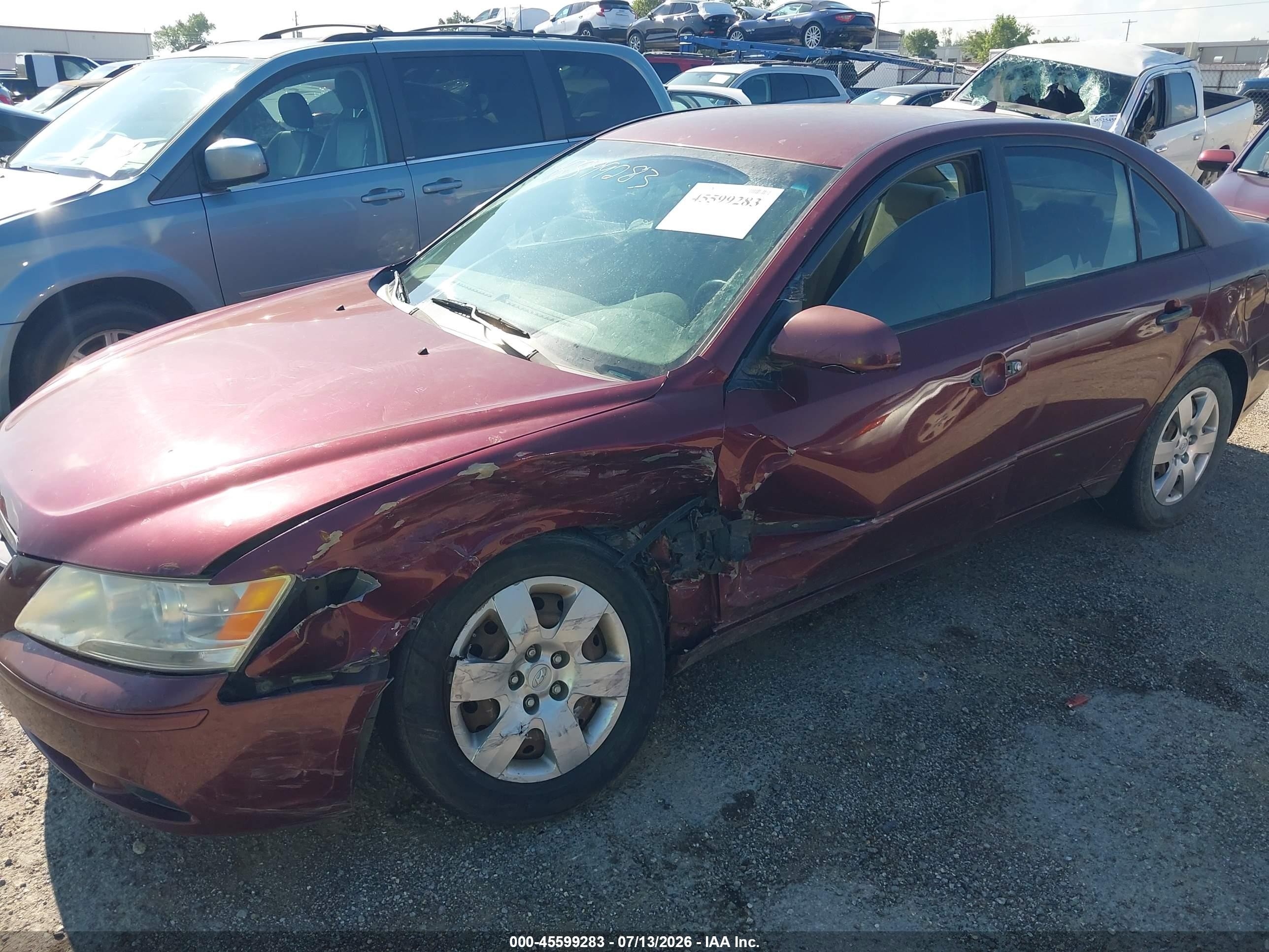 2010 Hyundai Sonata Gls Темно-бордовый vin: 5NPET4AC6AH604251