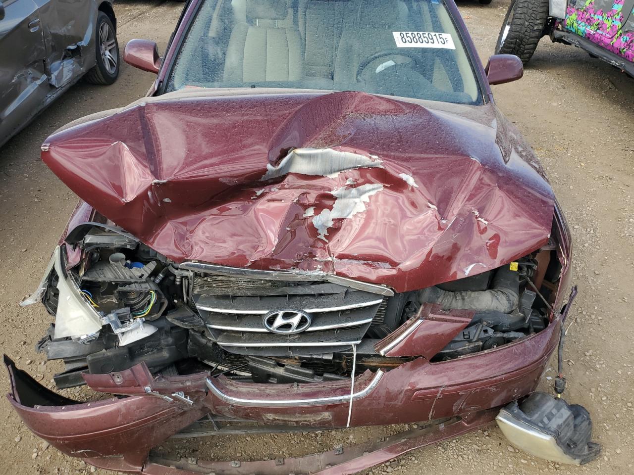 2010 Hyundai Sonata Gls Burgundy vin: 5NPET4AC6AH611944