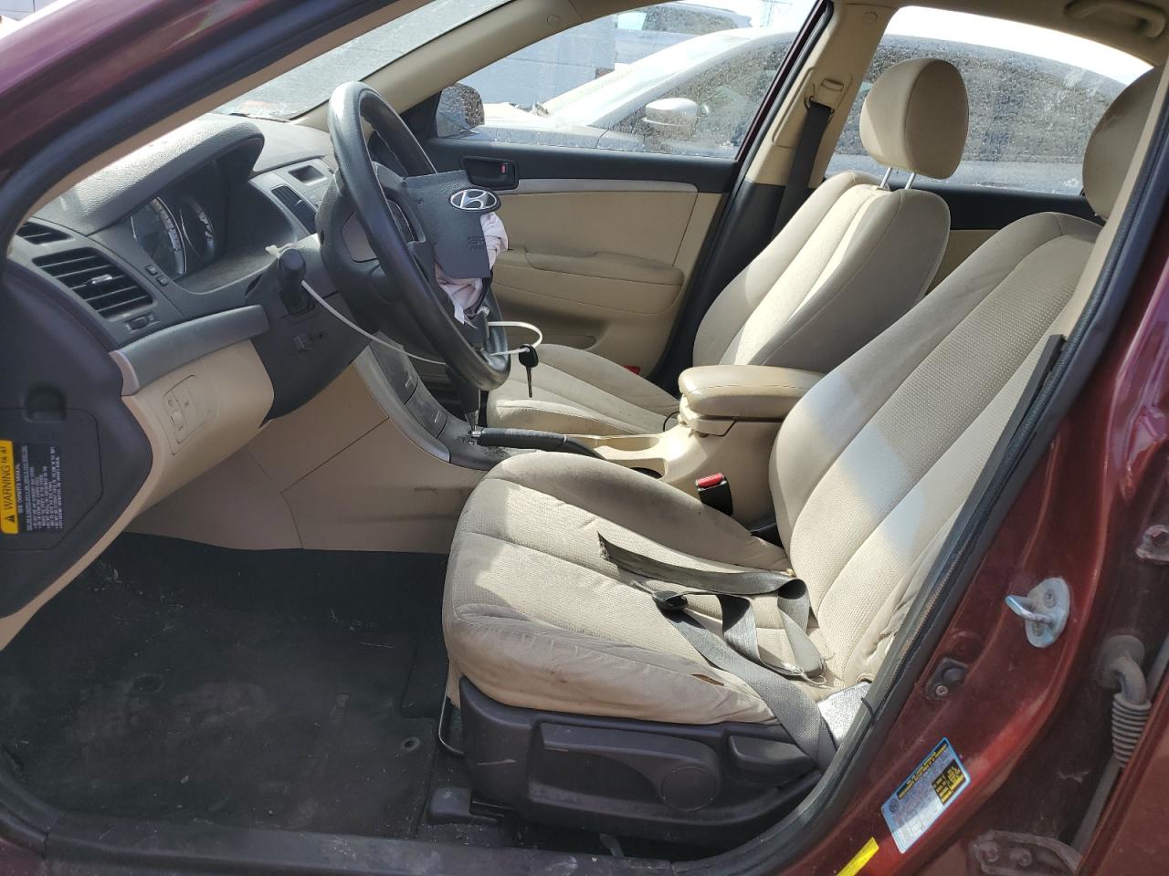 2010 Hyundai Sonata Gls Burgundy vin: 5NPET4AC6AH611944
