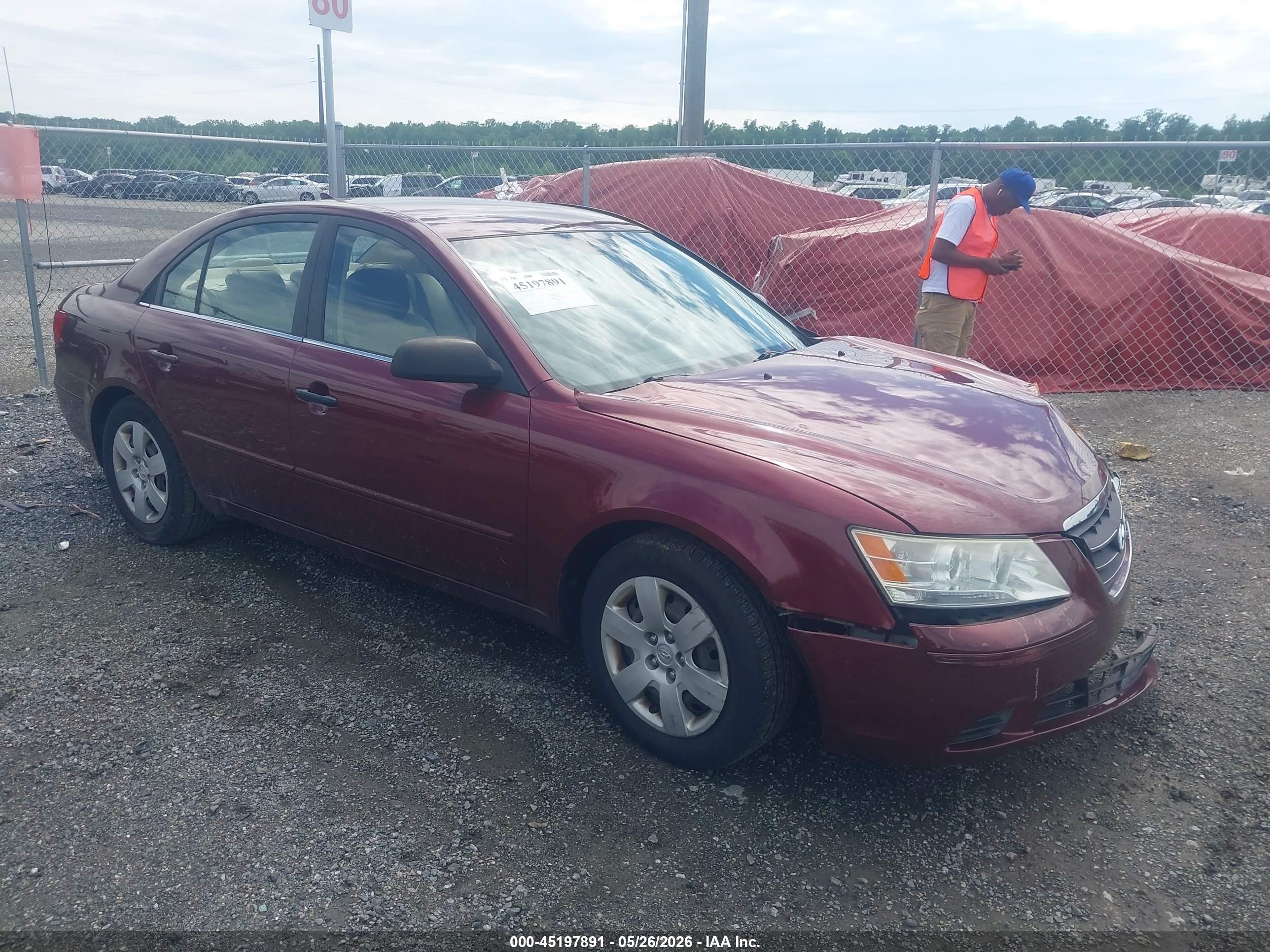 2010 Hyundai Sonata Gls Red vin: 5NPET4AC6AH624161