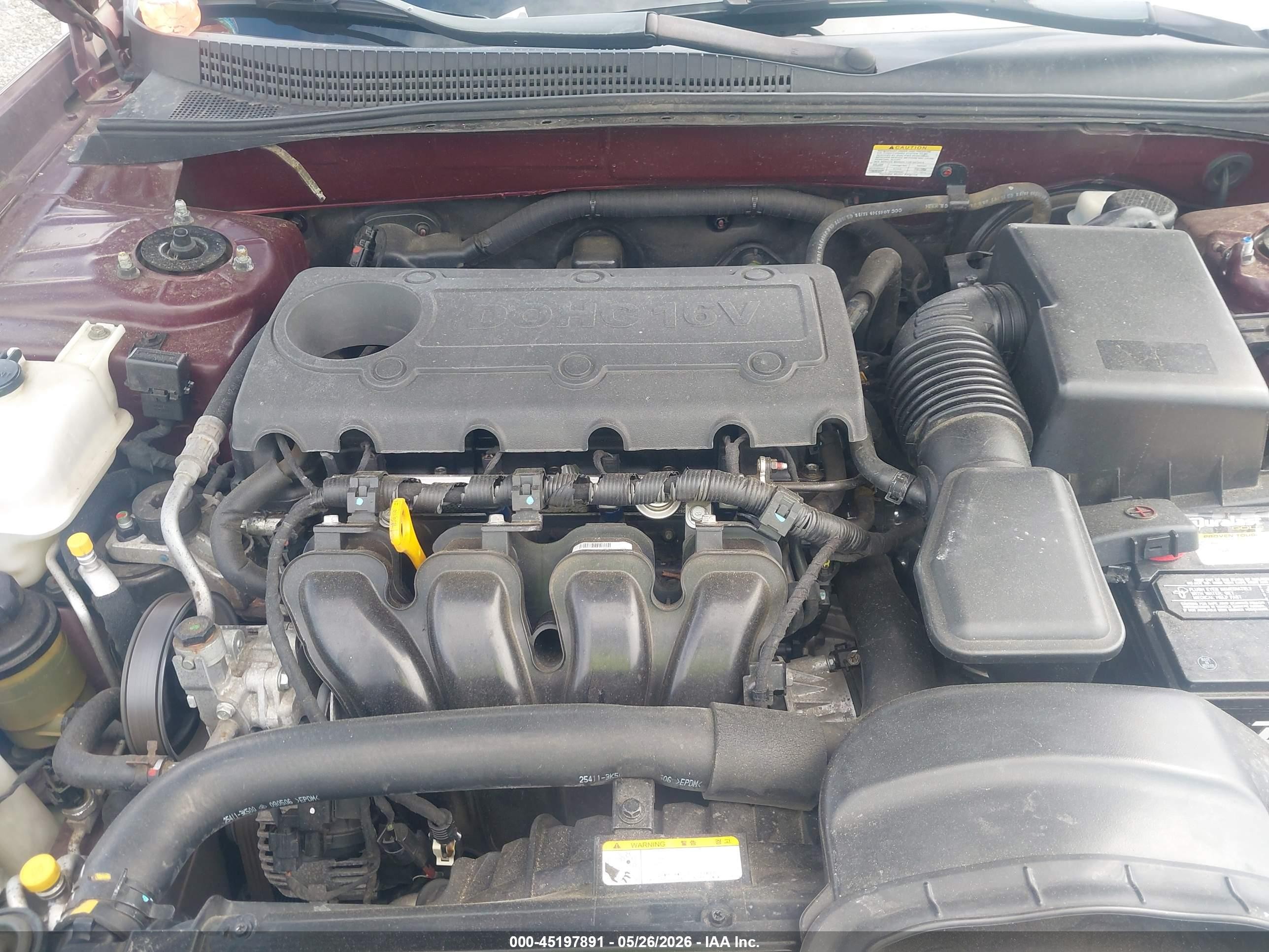 2010 Hyundai Sonata Gls Red vin: 5NPET4AC6AH624161