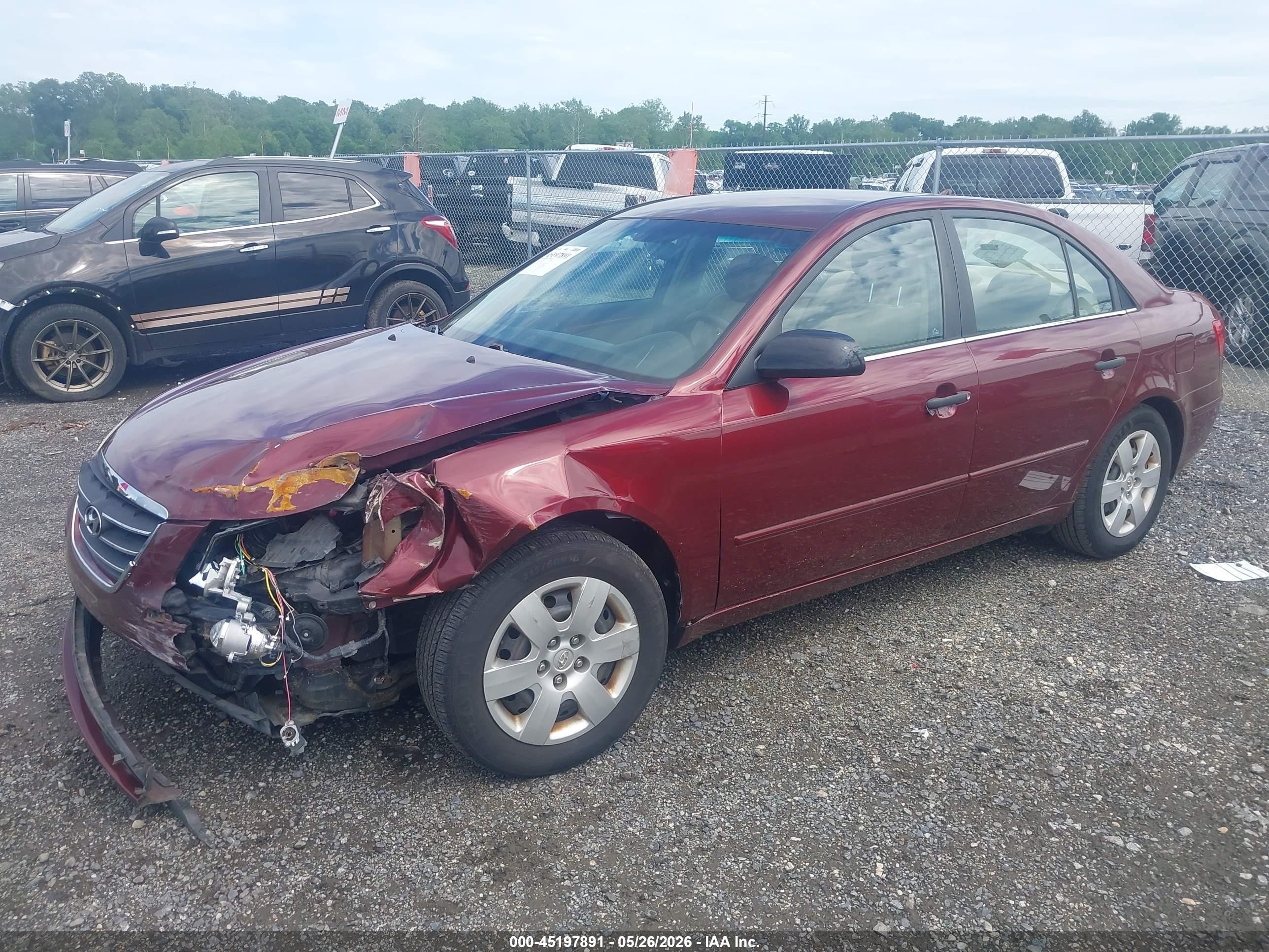 2010 Hyundai Sonata Gls Red vin: 5NPET4AC6AH624161