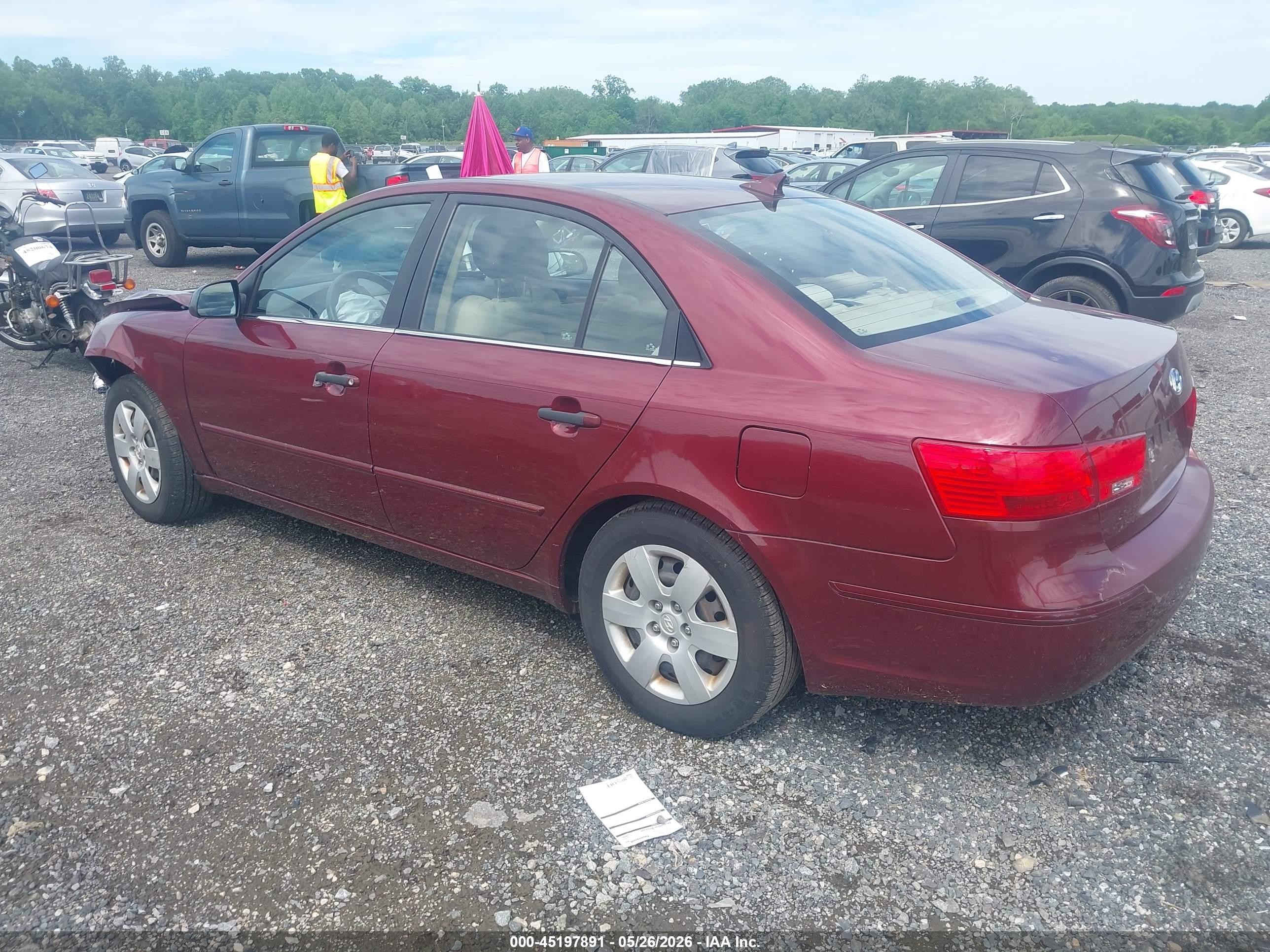 2010 Hyundai Sonata Gls Red vin: 5NPET4AC6AH624161