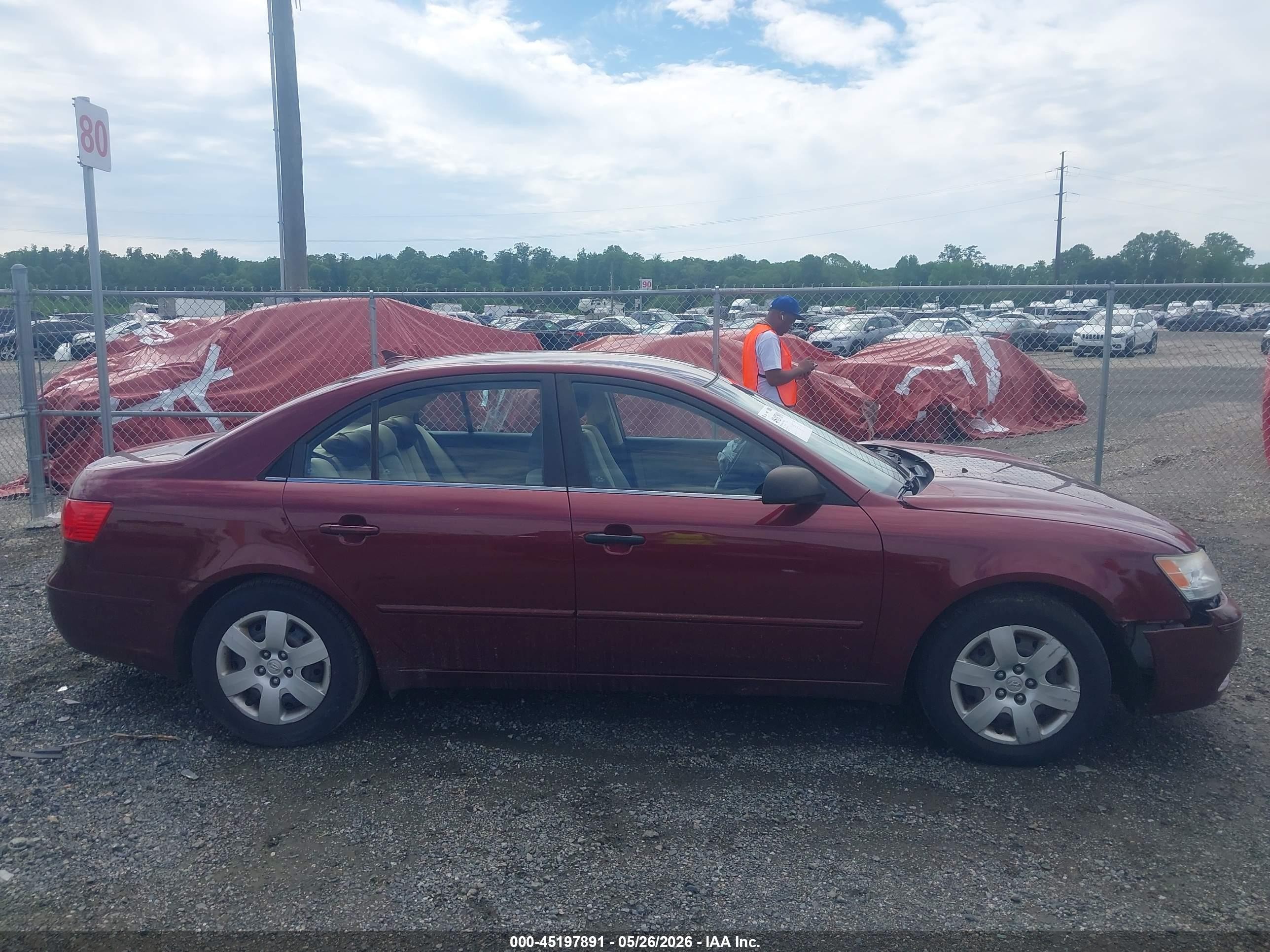 2010 Hyundai Sonata Gls Red vin: 5NPET4AC6AH624161