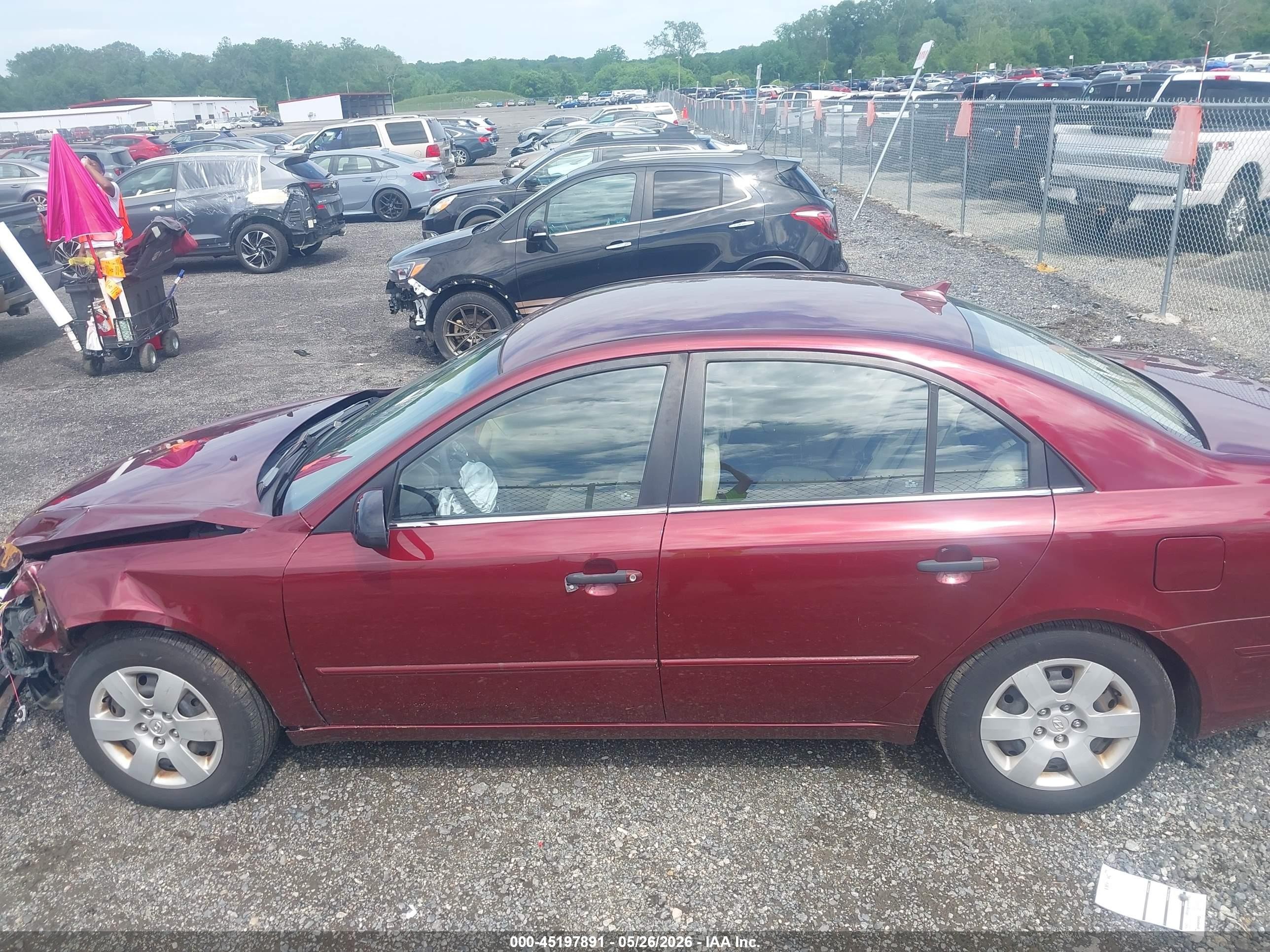2010 Hyundai Sonata Gls Red vin: 5NPET4AC6AH624161
